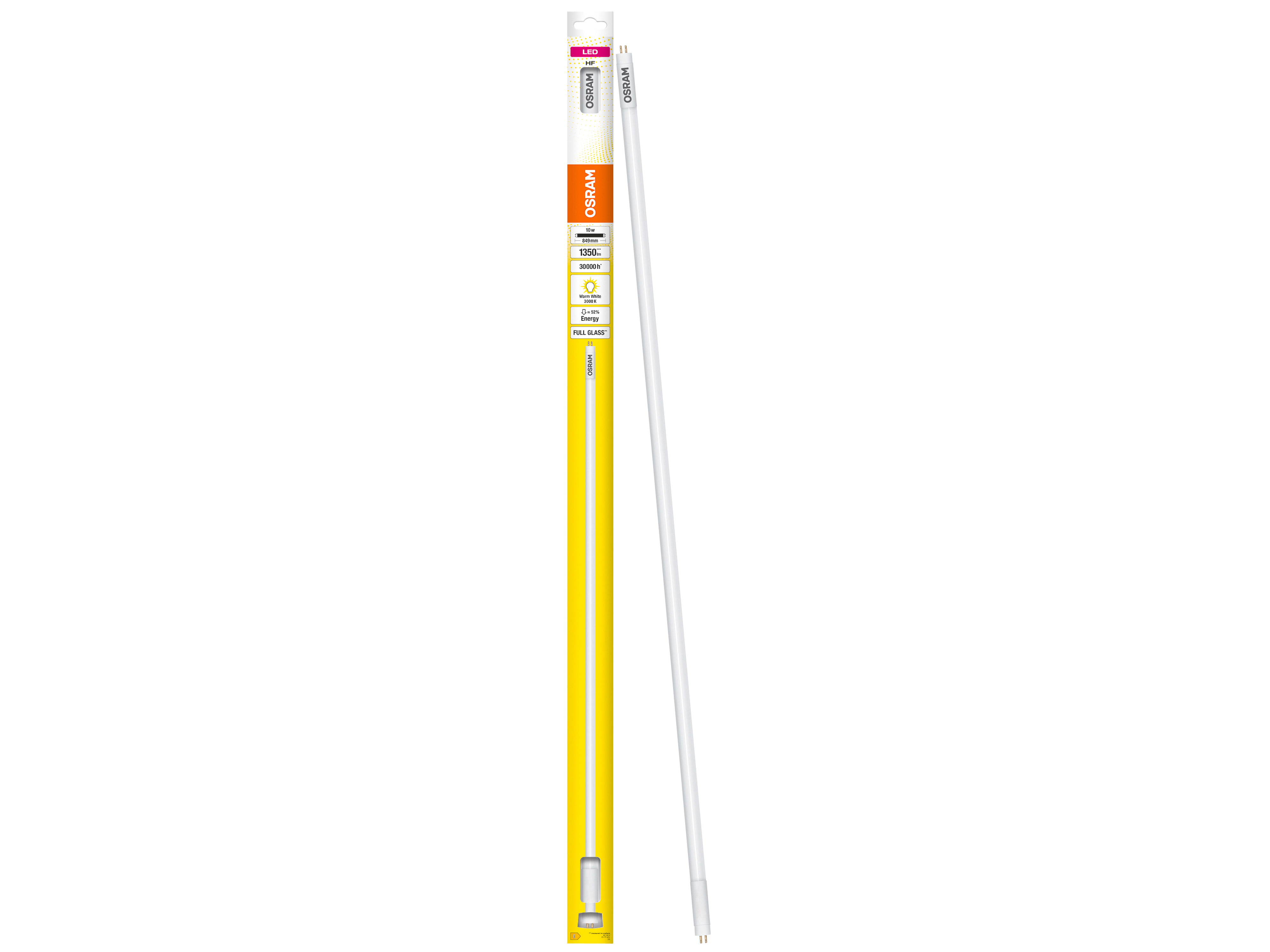 OSRAM LED-Röhre, T5, 849mm, G5, EEK: E, 10W, 1350lm, 3000K OSRAM LED-Röhre, T5, 849mm, G5, EEK: E, 10W, 1350lm, 3000K