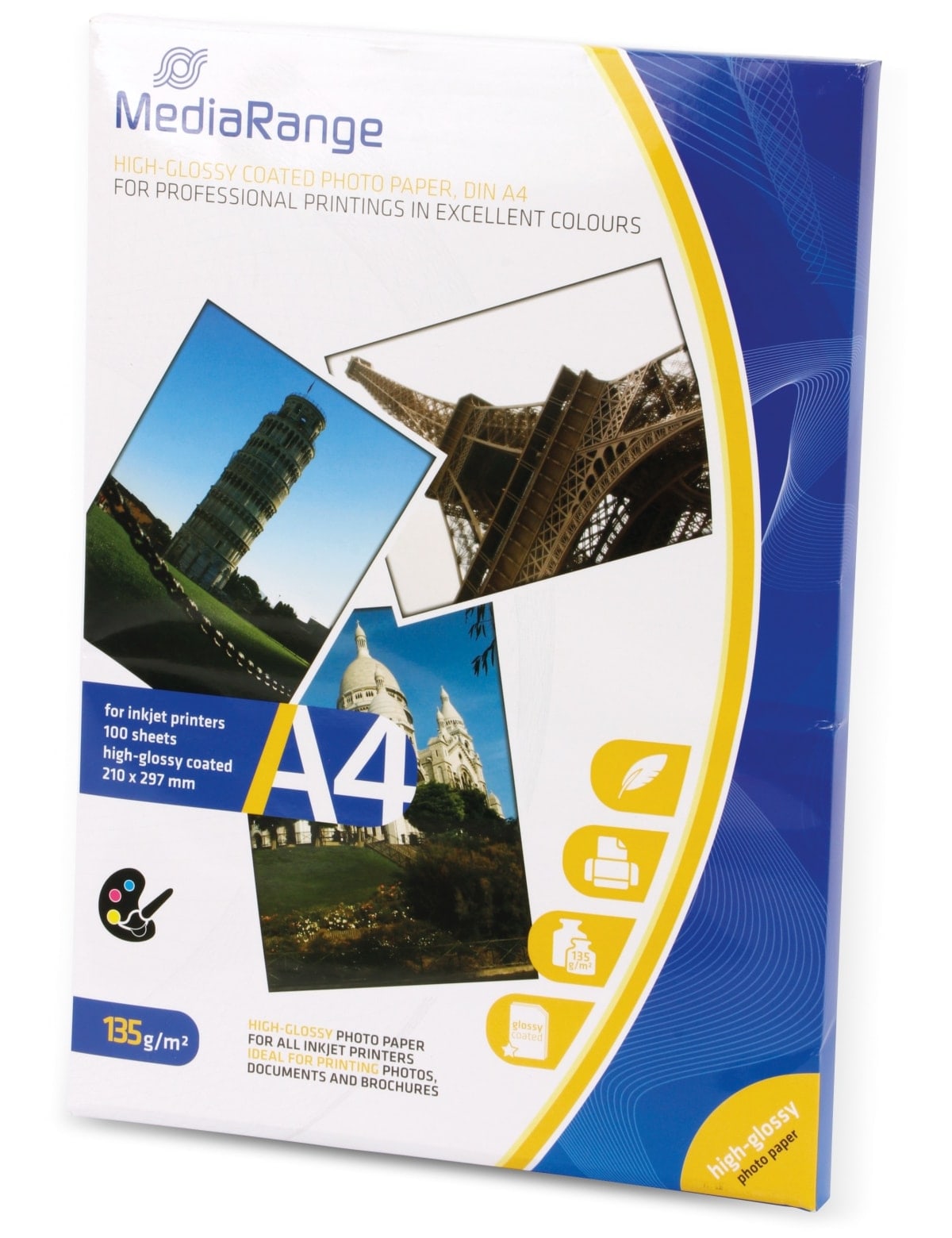 MEDIARANGE Fotopapier DIN A4, 135 g/m², hochglanz MEDIARANGE Fotopapier DIN A4, 135 g/m², hochglanz