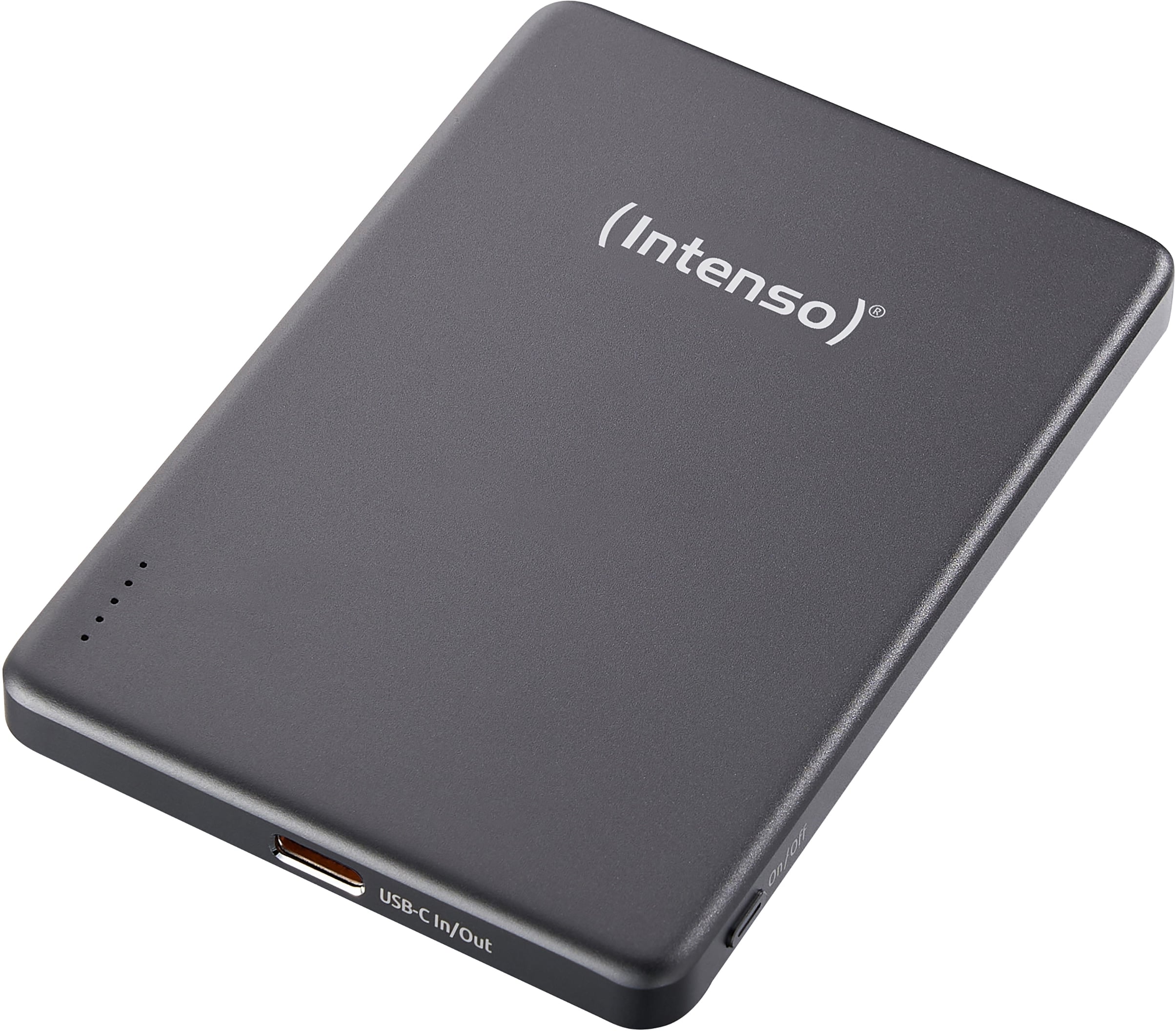 INTENSO Powerbank Magnetic Wireless, MW 5000, 5000 mAh, grau INTENSO Powerbank Magnetic Wireless, MW 5000, 5000 mAh, grau