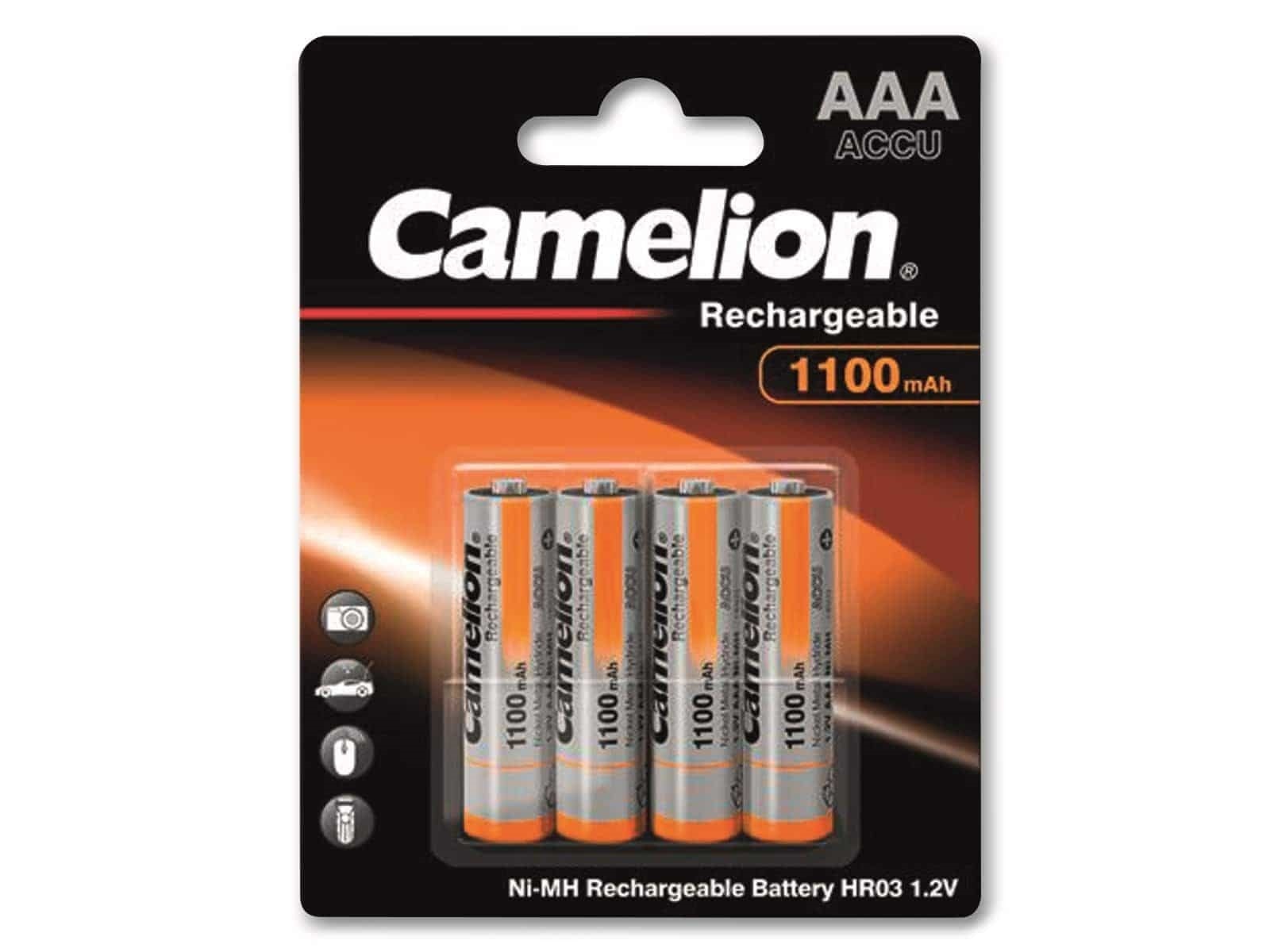 CAMELION NiMH-Micro-Akku 1100 mAh, 4 Stück CAMELION NiMH-Micro-Akku 1100 mAh, 4 Stück