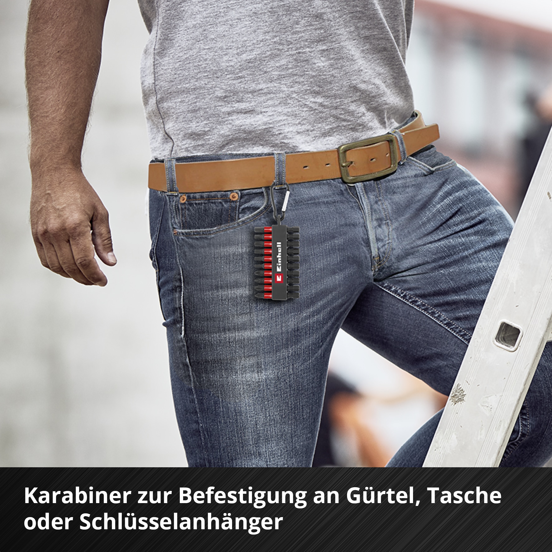 EINHELL Impact-Bit-Set, 118633, Karabiner, 10-teilig