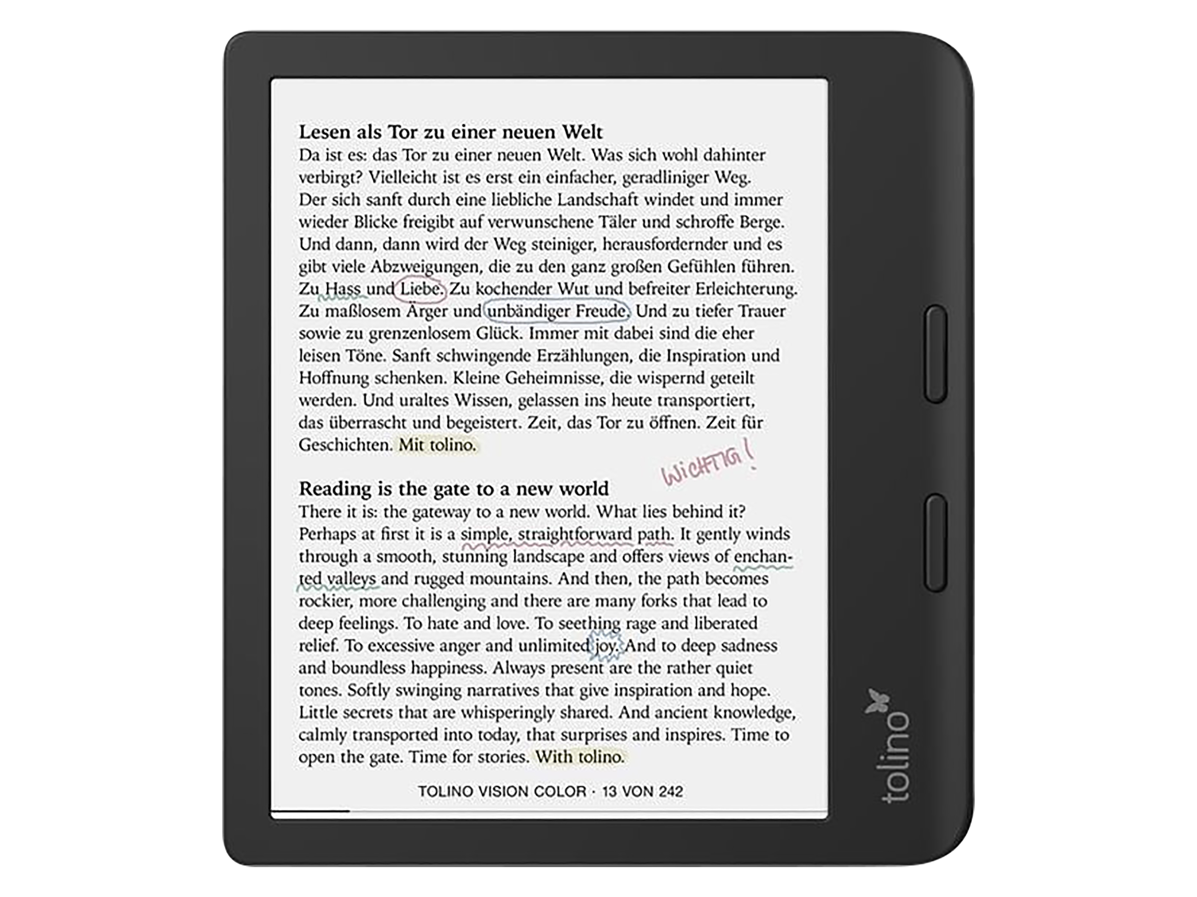 TOLINO E-Book-Reader Vision Color TOLINO E-Book-Reader Vision Color