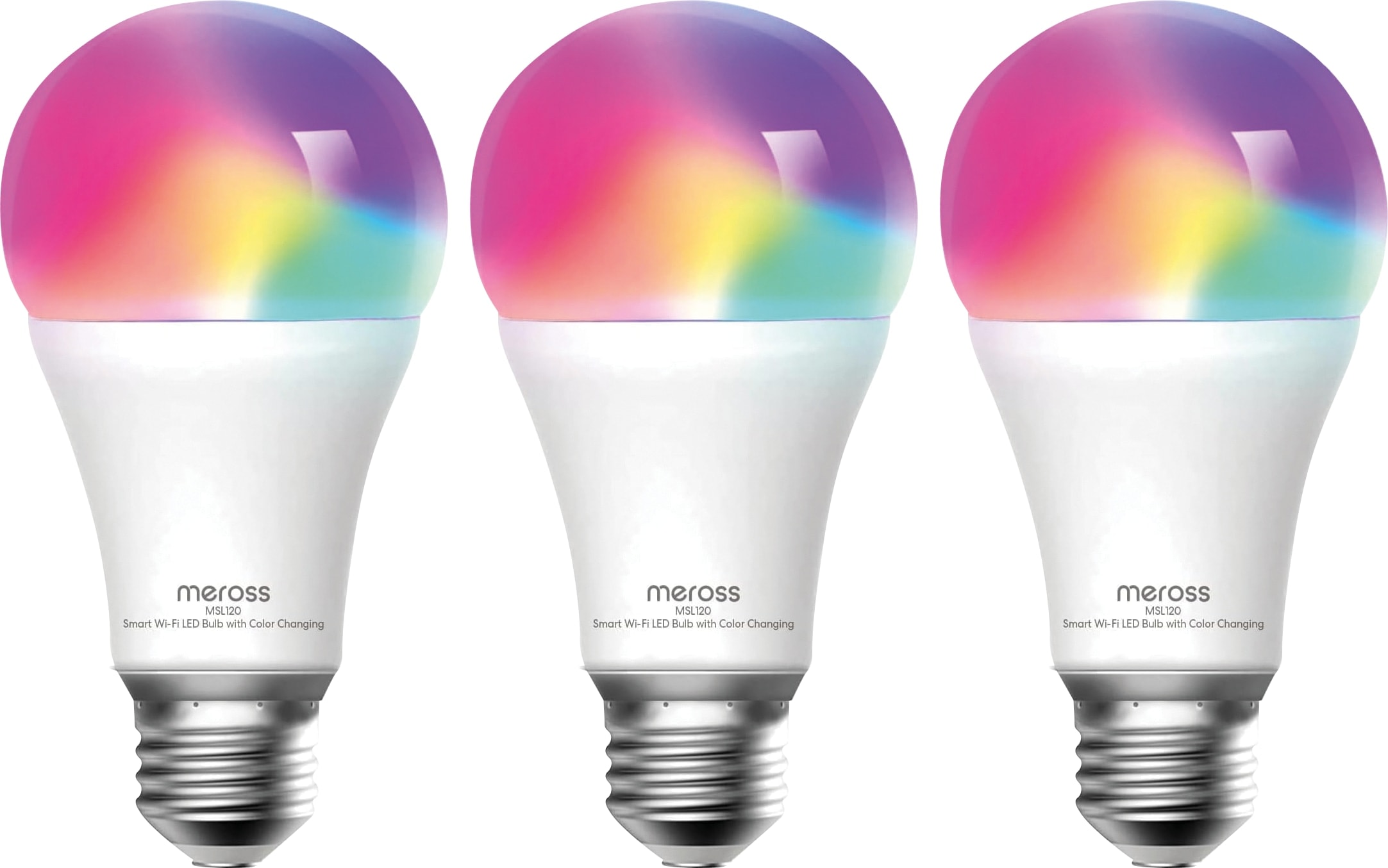 MEROSS WLAN LED-Lampe, MSL120, 3 Stück MEROSS WLAN LED-Lampe, MSL120, 3 Stück