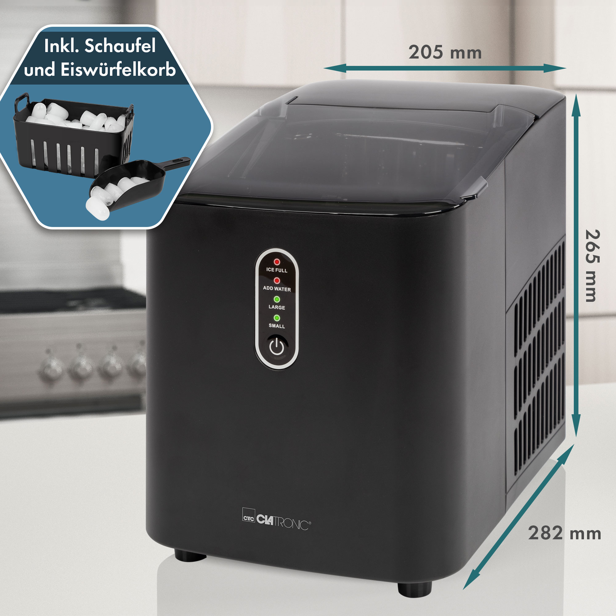 CLATRONIC Eiswürfelbereiter EWB 3798, ca. 8-10 kg Eiswürfel in 24h, ECO Save CLATRONIC Eiswürfelbereiter EWB 3798, ca. 8-10 kg Eiswürfel in 24h, ECO Save