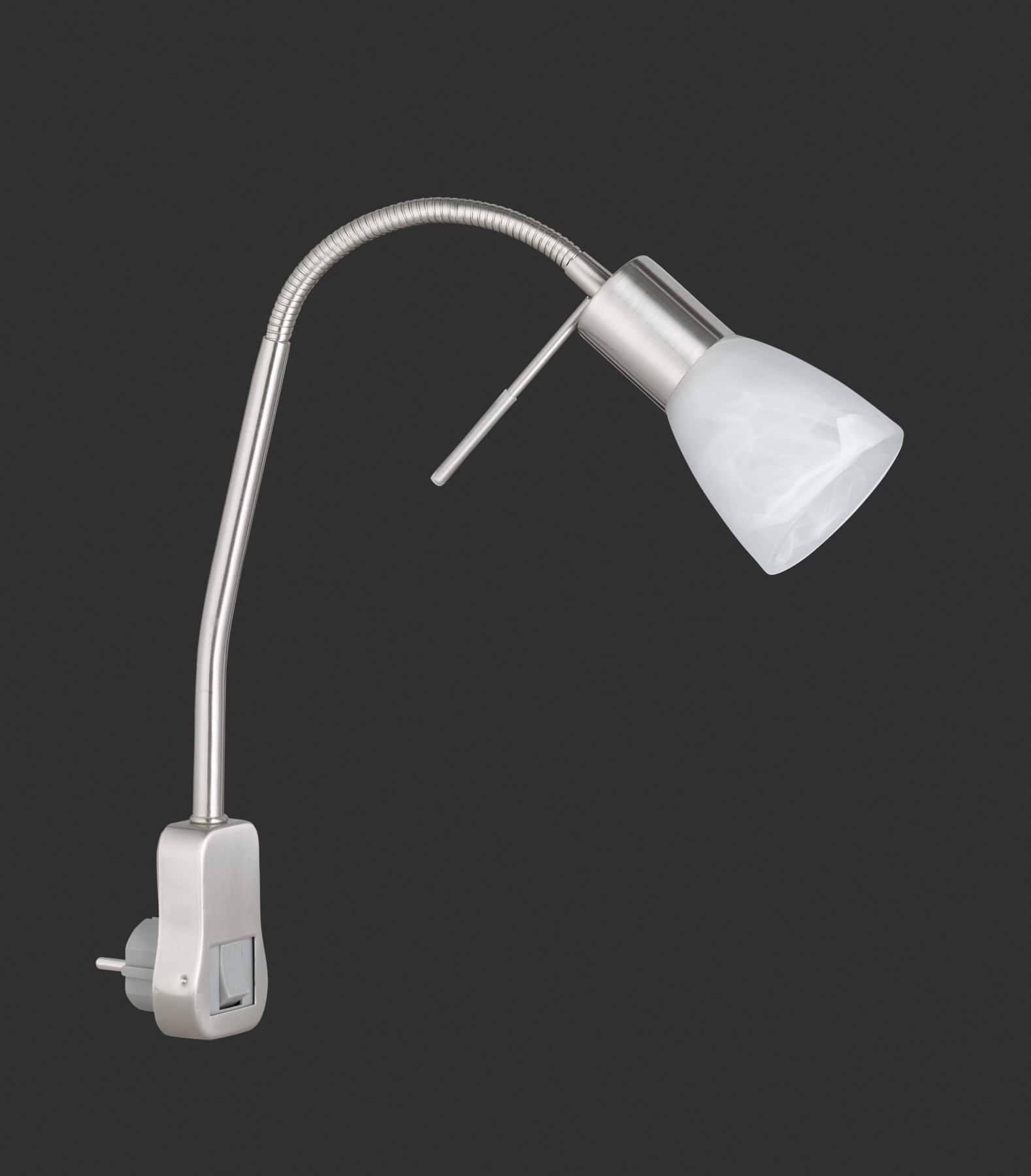 TRIO LED-Steckerleuchte Levisto 891010107 nickel-matt, inkl. E14 LED 4,9 W, 470 lm, 3000 K TRIO LED-Steckerleuchte Levisto 891010107 nickel-matt, inkl. E14 LED 4,9 W, 470 lm, 3000 K