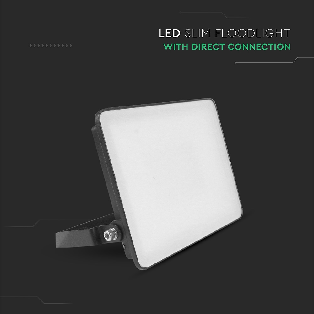 V-TAC LED-Fluter, VT-4429-FC, EEK: E, 30 W, 3600 lm, 6500 K, IP65, kaltweiß