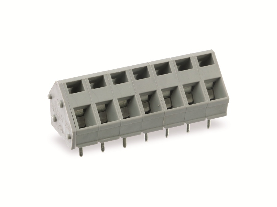 Leiterplattenklemme SUPU 256707, 7-polig, RM 5, 16 A/250 V Leiterplattenklemme SUPU 256707, 7-polig, RM 5, 16 A/250 V