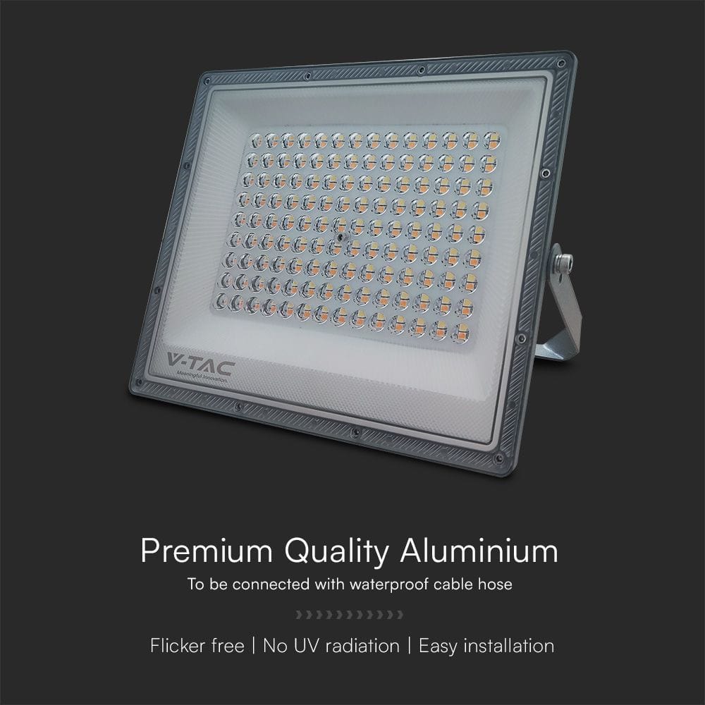 V-TAC LED-Fluter, VT-44050, EEK: F, 100 W, 8150 lm, CCT, IP65, grau V-TAC LED-Fluter, VT-44050, EEK: F, 100 W, 8150 lm, CCT, IP65, grau