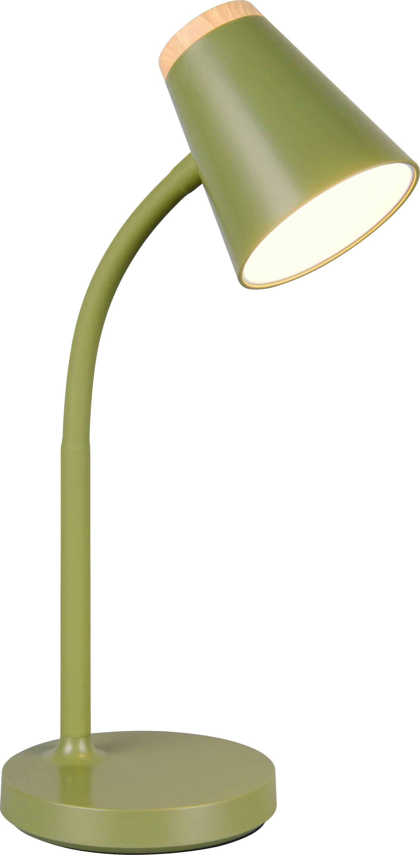 REALITY LED-Tischleuchte PONGO, R55831115, 4,5W, 500lm, 3000K, grün REALITY LED-Tischleuchte PONGO, R55831115, 4,5W, 500lm, 3000K, grün