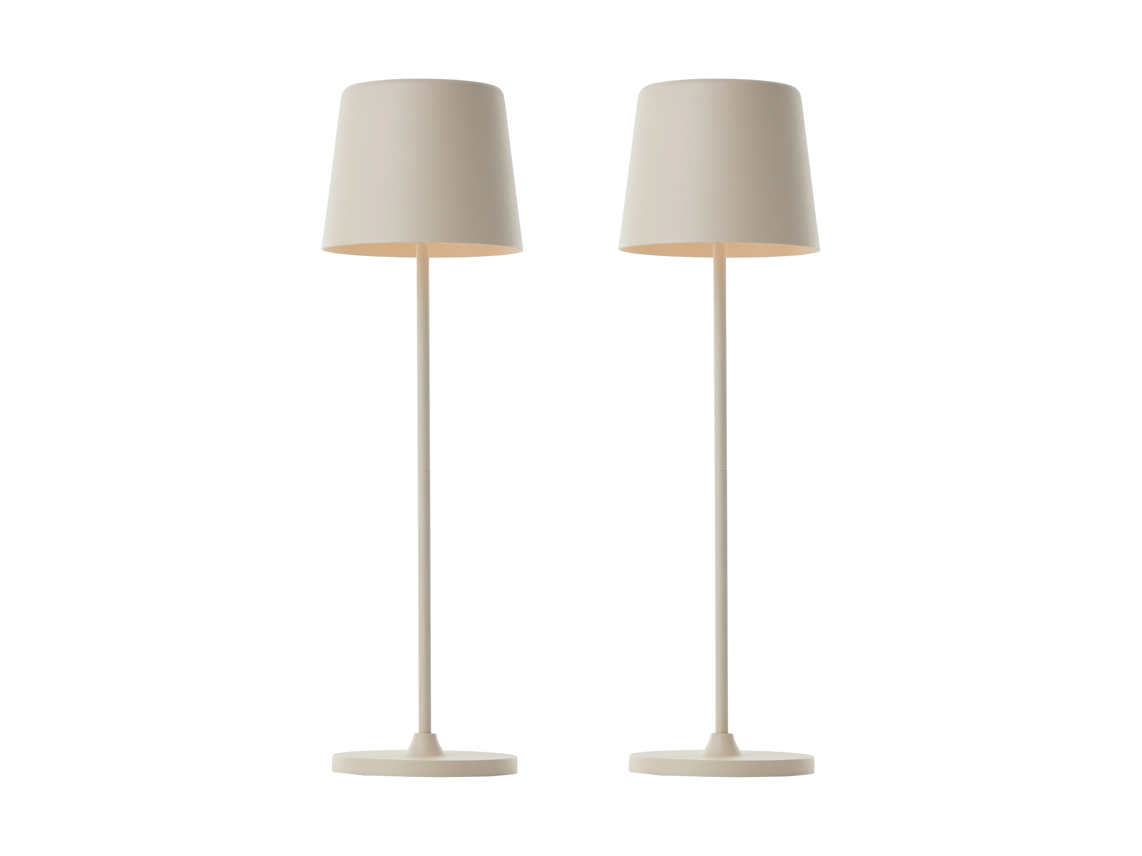 BRILLIANT LED-Akku-Tischleuchte Kaami, 2 W, 310 lm, 3000 K, beige, 2er Set BRILLIANT LED-Akku-Tischleuchte Kaami, 2 W, 310 lm, 3000 K, beige, 2er Set