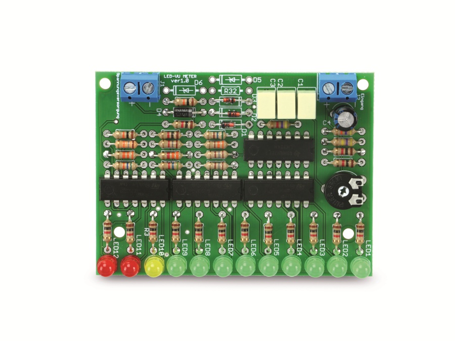 Bausatz LED VU-Meter, V1.0 LED VU-Meter-Bausatz