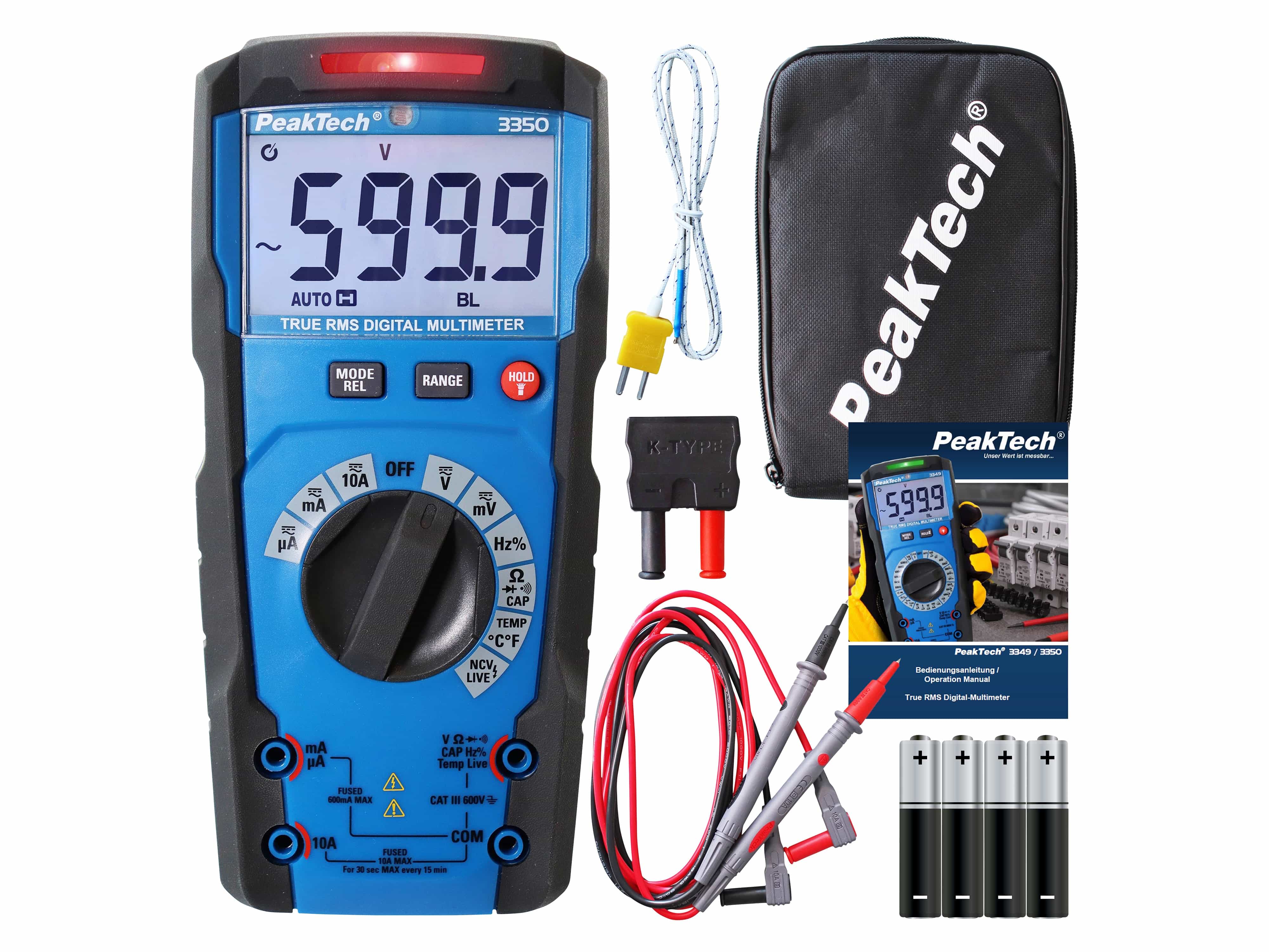 PEAKTECH Multimeter, P 3350, True RMS PEAKTECH Multimeter, P 3350, True RMS