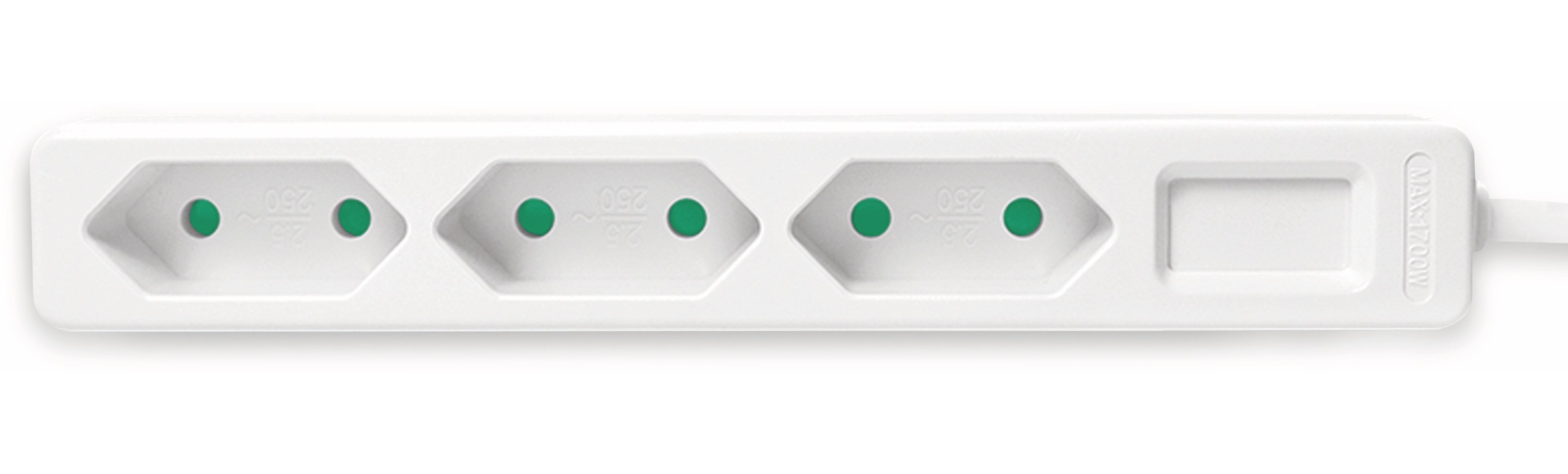 LOGILINK Euro-Steckdosenleiste 3-fach, weiß LOGILINK Euro-Steckdosenleiste 3-fach, weiß