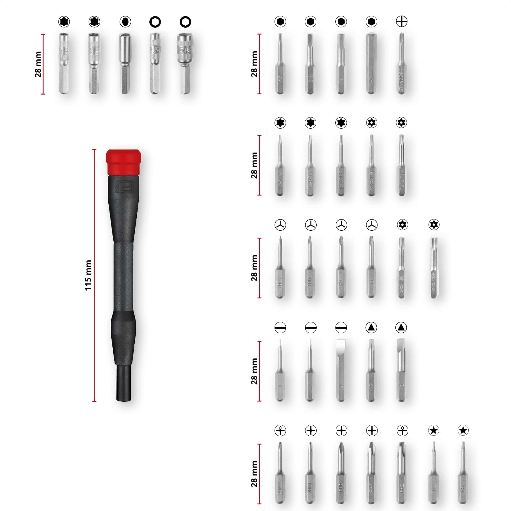 EINHELL Präzisionsbit-Set, 115010, 33-teilig EINHELL Präzisionsbit-Set, 115010, 33-teilig