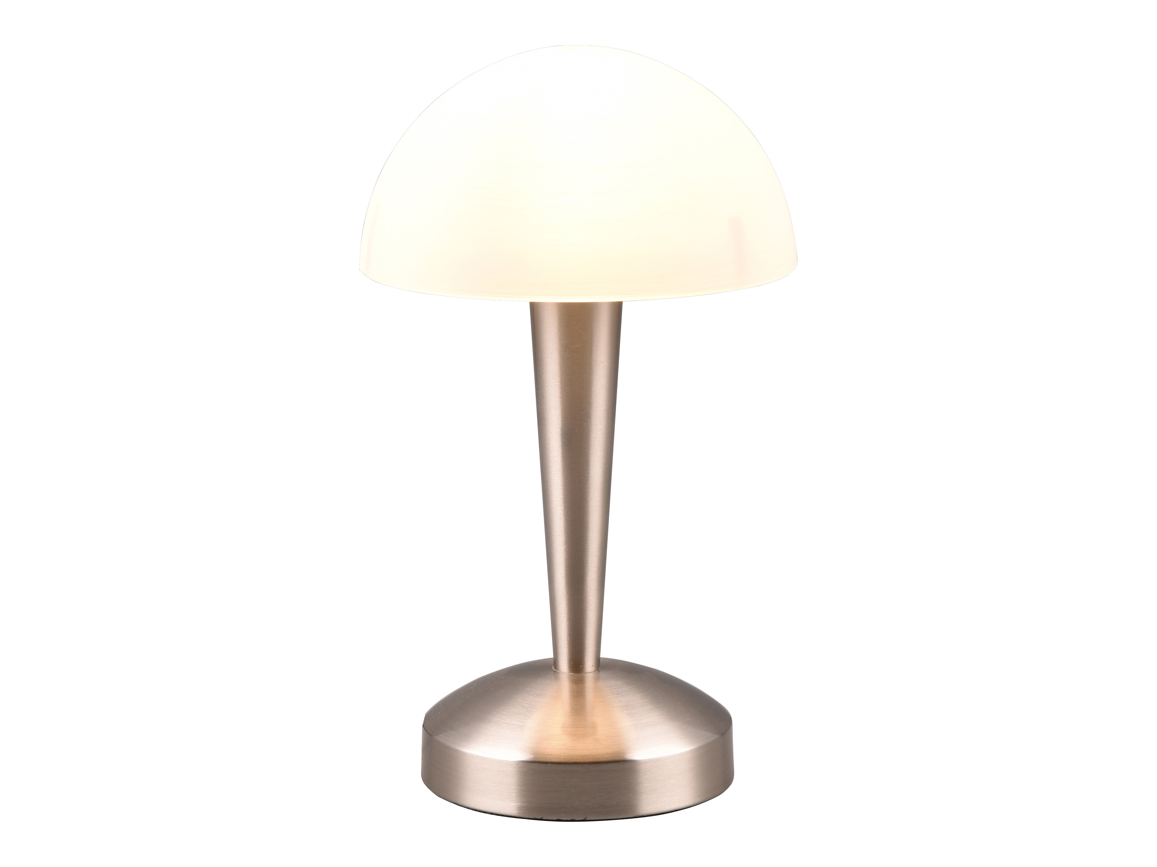 REALITY LED-Tischleuchte Canaria R59561107 nickel-matt, E14, 4,9 W, 470 lm, 3000 K