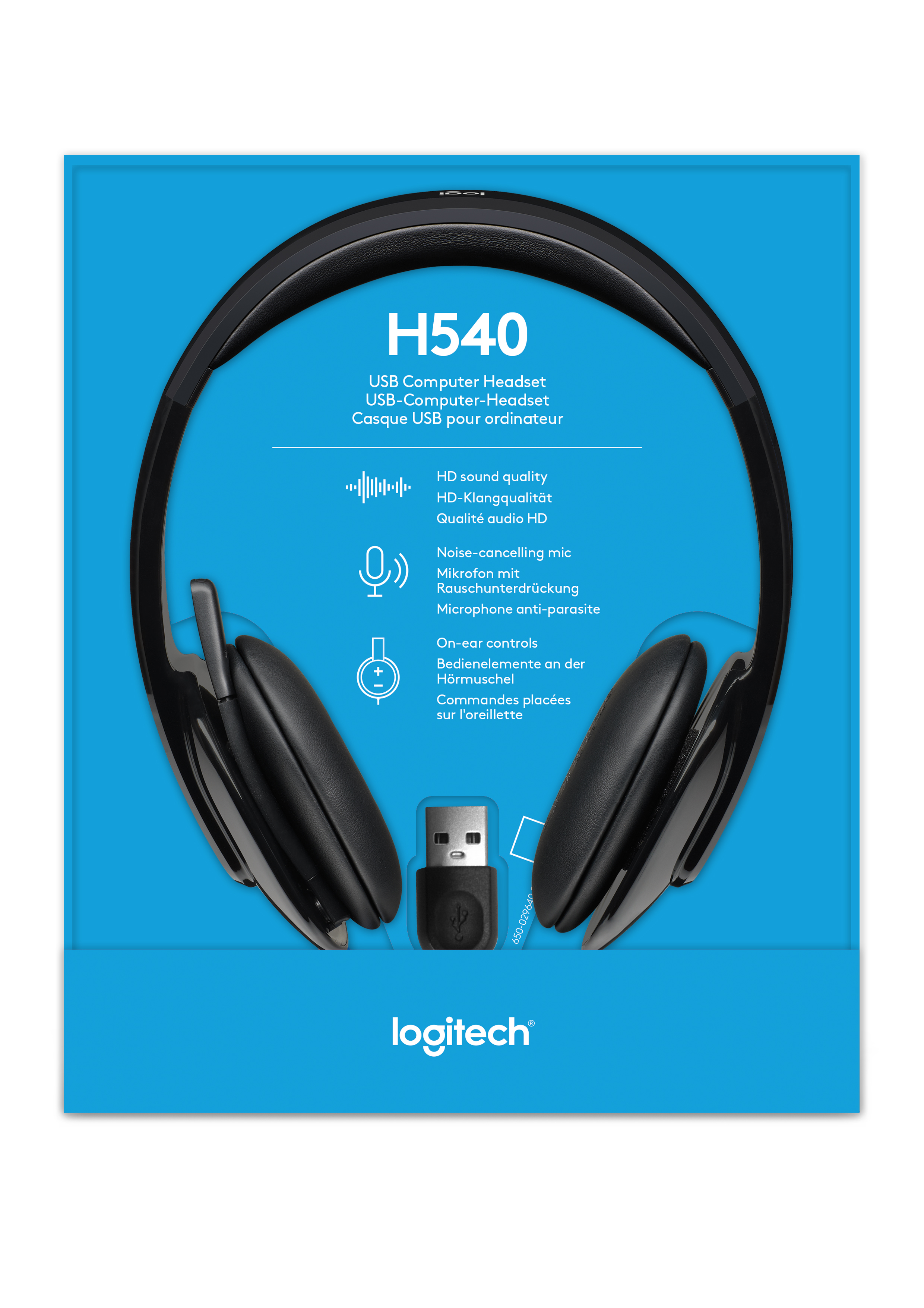 LOGITECH Headset H540 USB, schwarz LOGITECH Headset H540 USB, schwarz