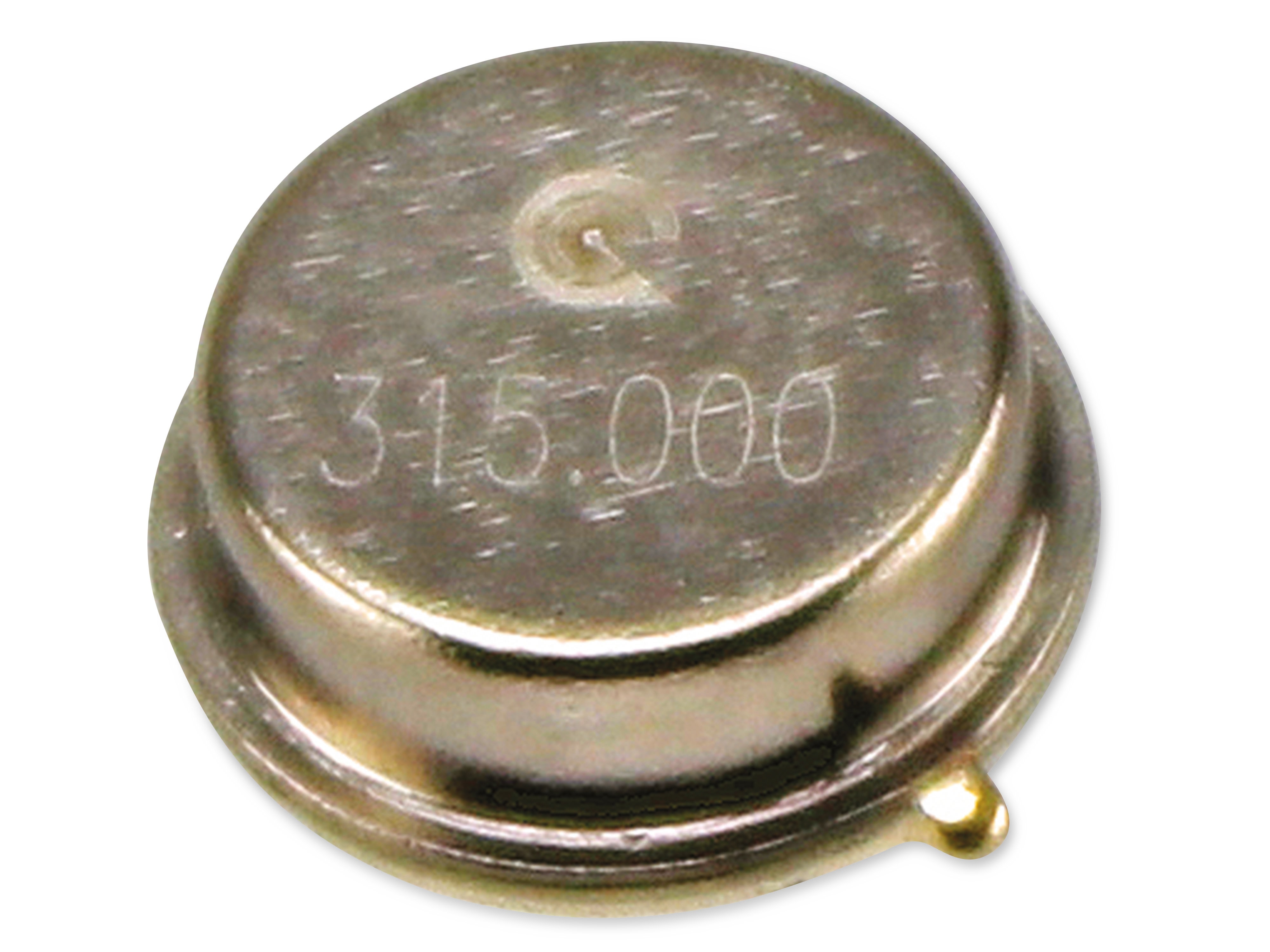 Resonator SCQ315.000, 315 MHz, TO 39, 10 Stück Resonator SCQ315.000, 10 Stück