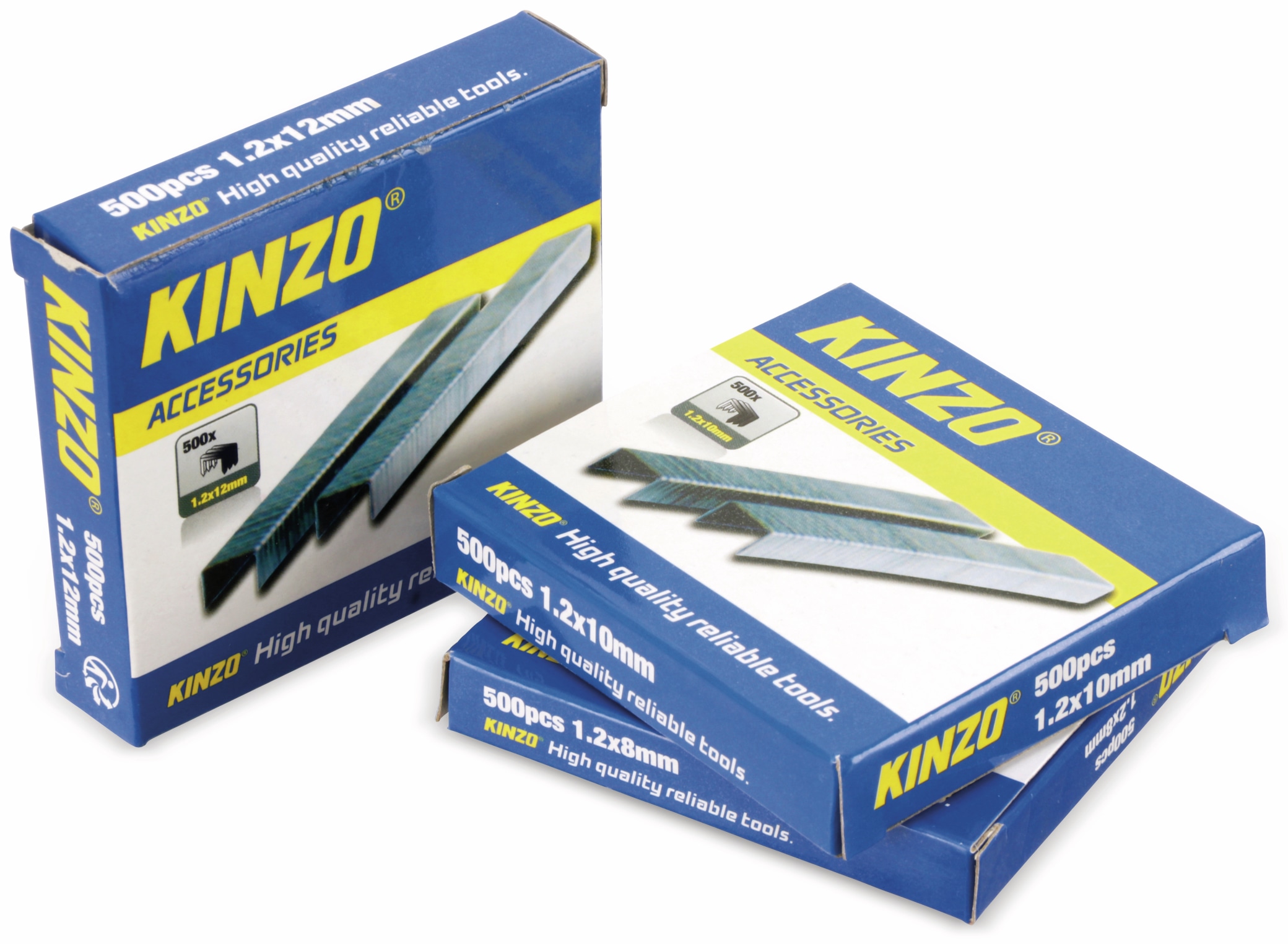 KINZO Heftklammern-Set, 3x500St. KINZO Heftklammern-Set, 3x500St.