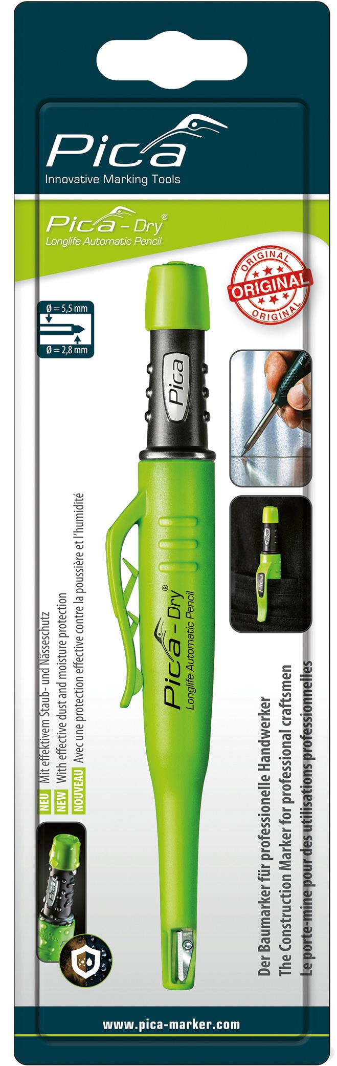 PICA Dry Tieflochmarker Longlife Automatic Pencil PICA Dry Tieflochmarker Longlife Automatic Pencil