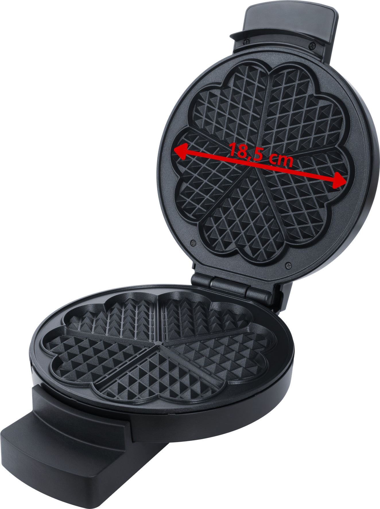 STEBA XL Waffeleisen WE 3 XL, Ø18,5cm, 5 Herzwaffeln, 900W STEBA XL Waffeleisen WE 3 XL, Ø18,5cm, 5 Herzwaffeln, 900W