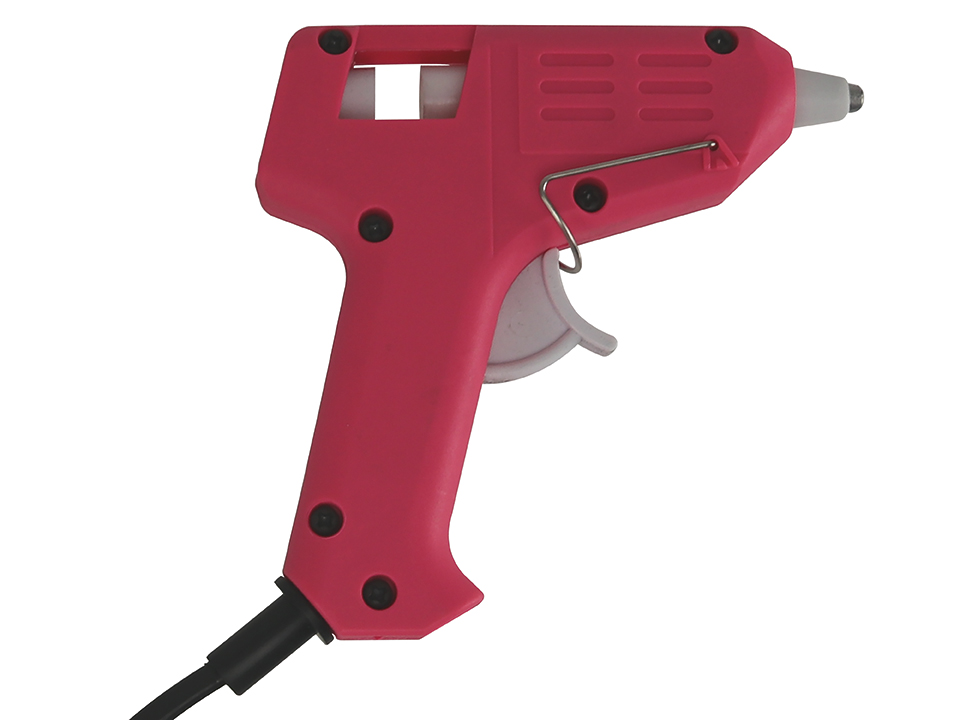 Heißklebepistole 10W, KV-JQ101-P, für 7mm Heißklebesticks mit 7 Klebesticks