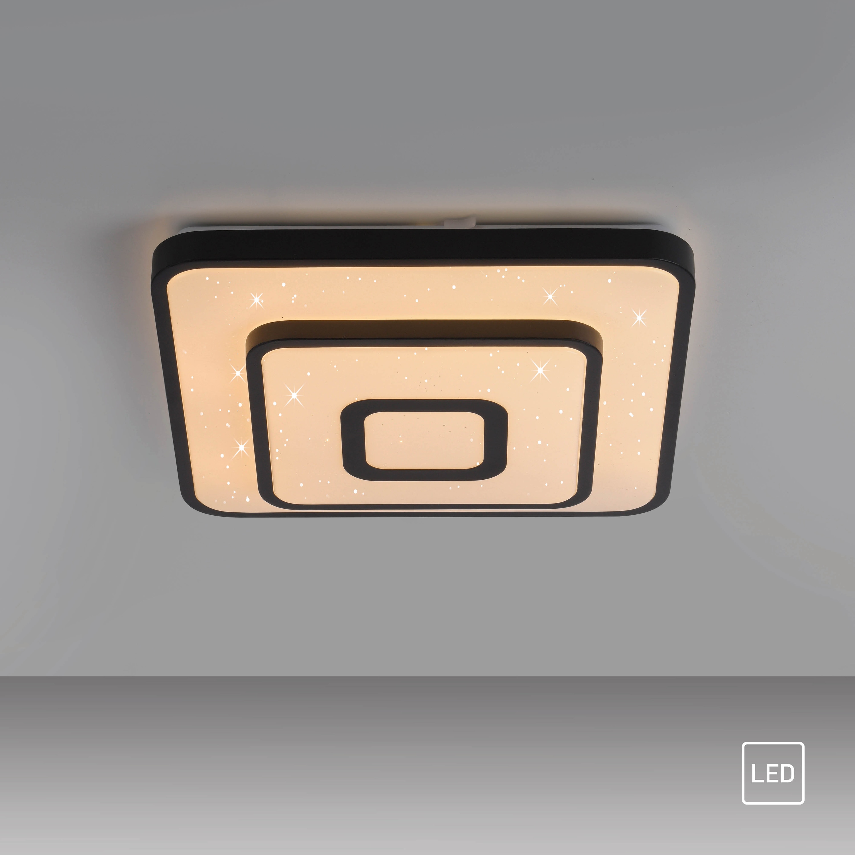 JUST LIGHT LED-Deckenleuchte 15455-18, 17W, 3000K, 1900lm, warmewiß, IP20, schwarz JUST LIGHT LED-Deckenleuchte 15455-18, 17W, 3000K, 1900lm, warmewiß, IP20, schwarz