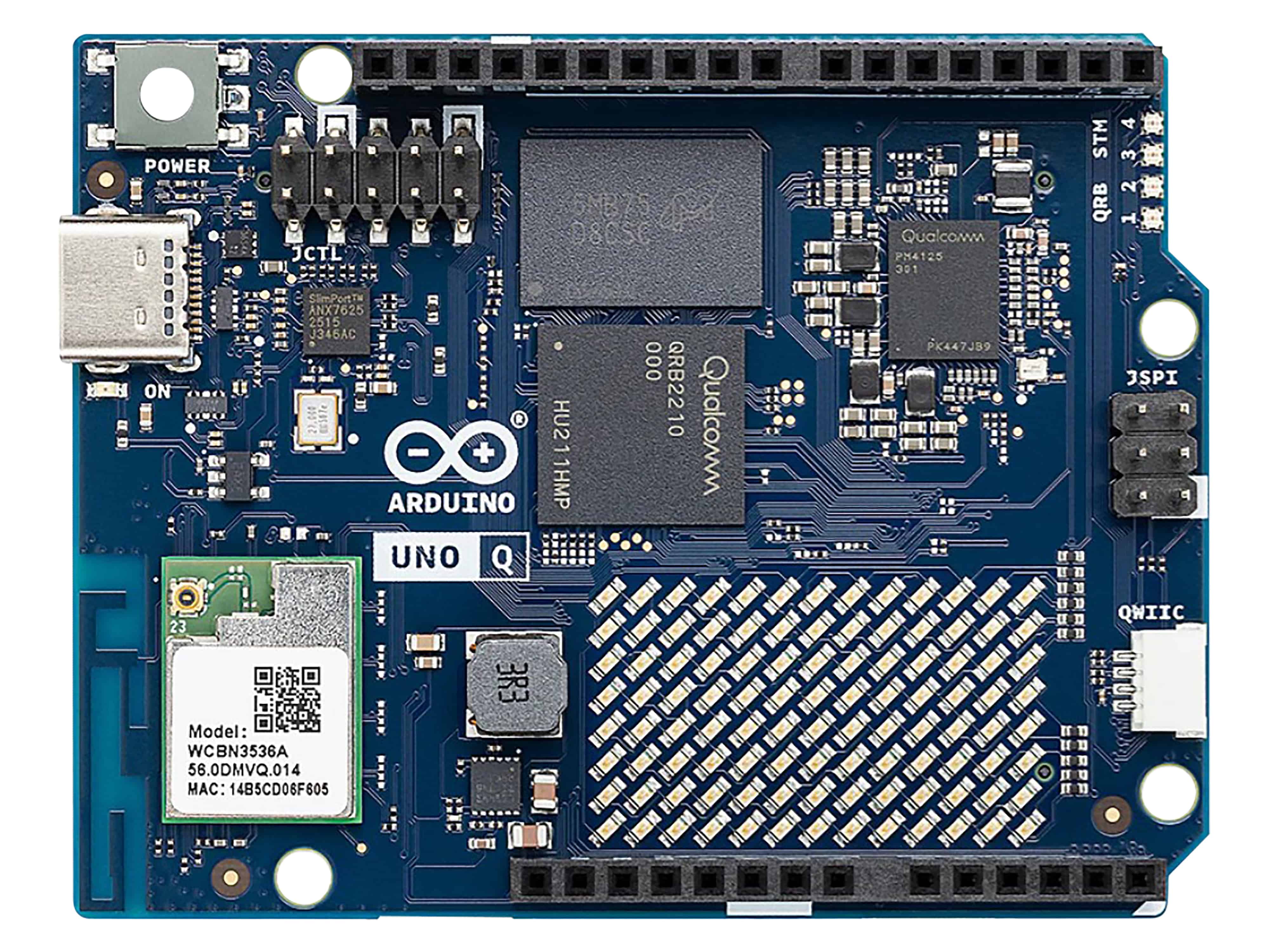 ARDUINO UNO Q2, 4x 2 GHz, 2 GB, 16 GB eMMC ARDUINO UNO Q2, 4x 2 GHz, 2 GB, 16 GB eMMC
