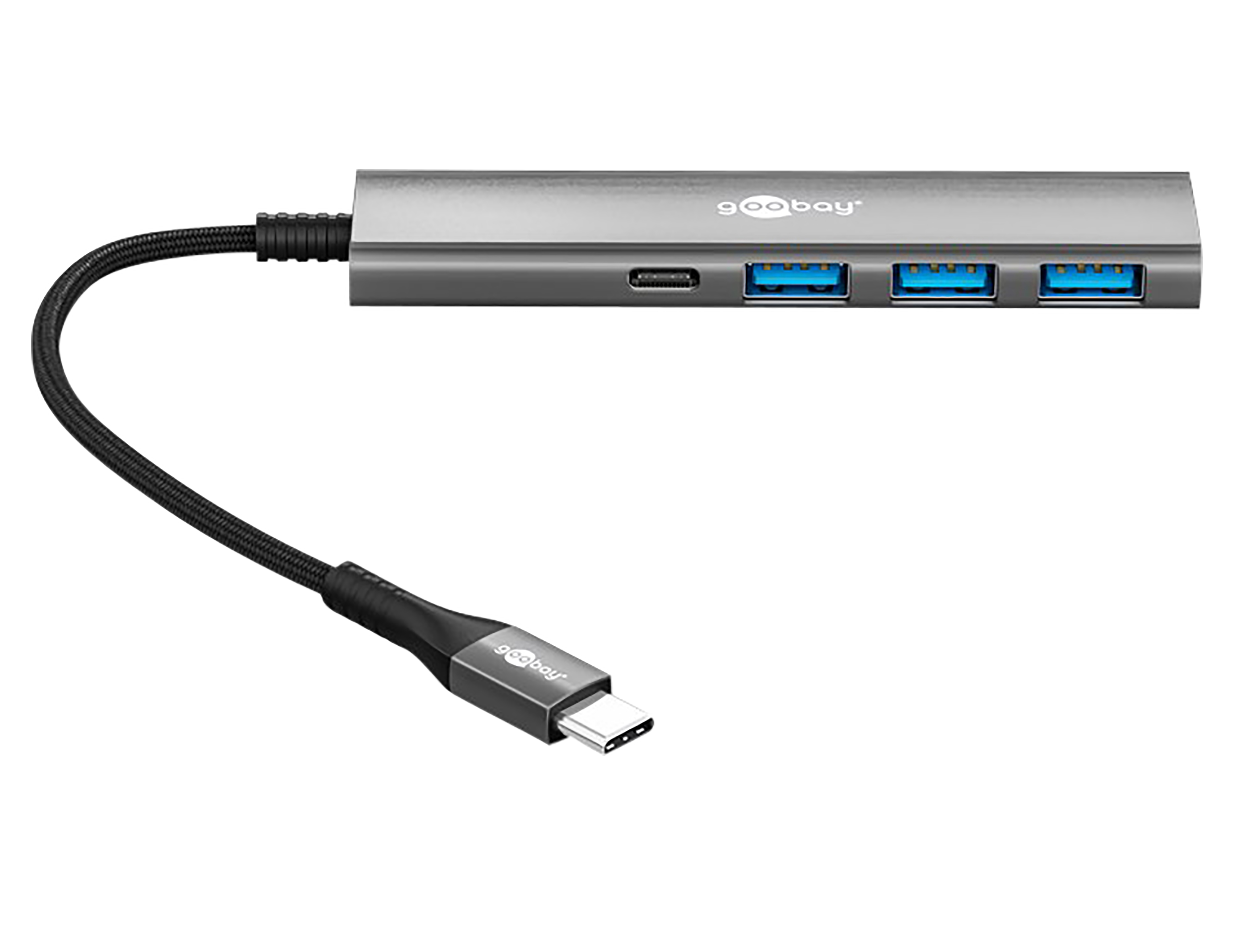 GOOBAY USB-C Hub 76562 Slim 4 Port USB-C auf USB-C/USB-A 5 Gbit/s GOOBAY USB-C Hub 76562 Slim 4 Port USB-C auf USB-C/USB-A 5 Gbit/s