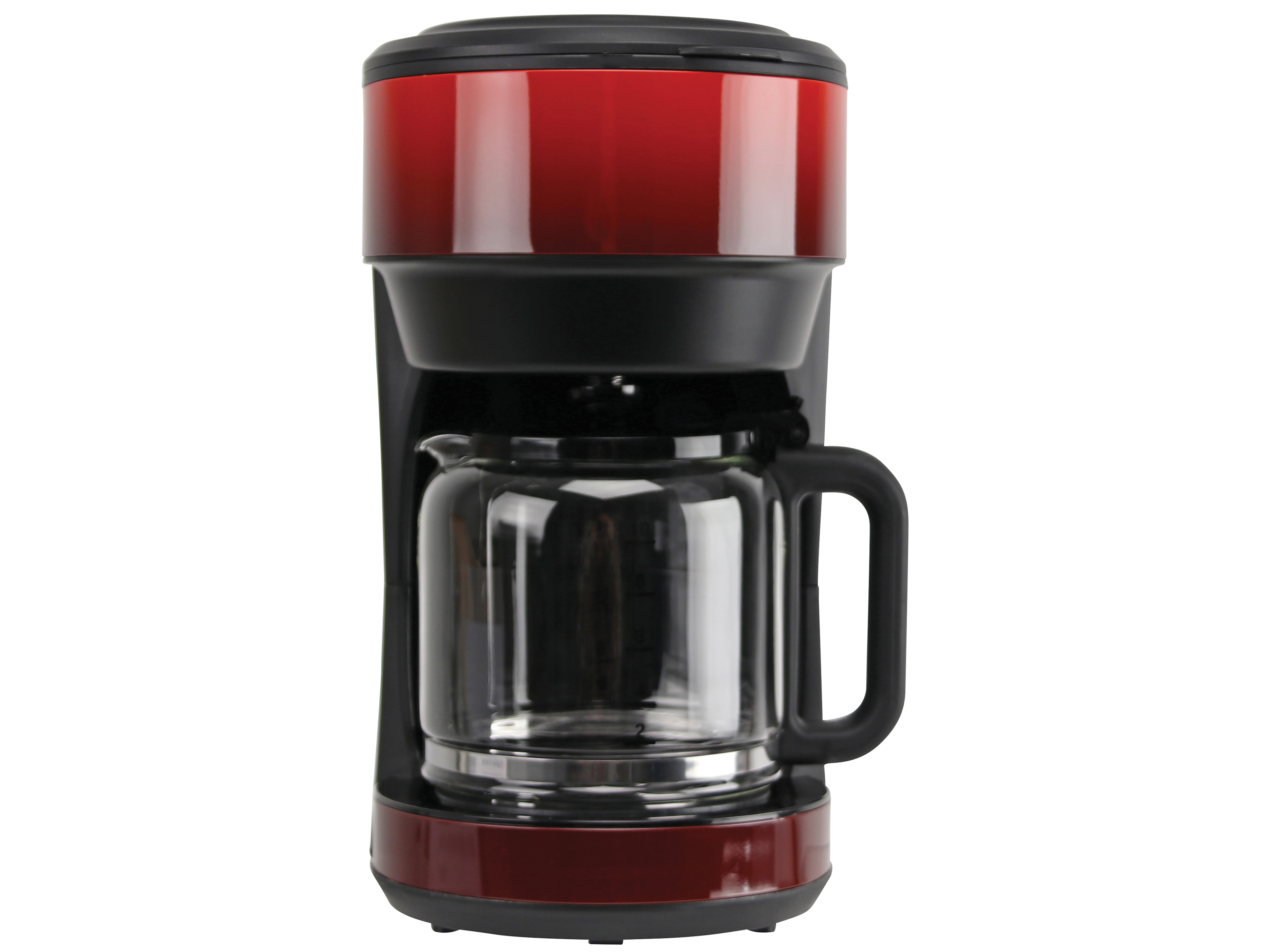 Kaffeemaschine, Ombré, 1000 W, schwarz/rot Kaffeemaschiene, Ombré, 1000 W, schwarz/rot