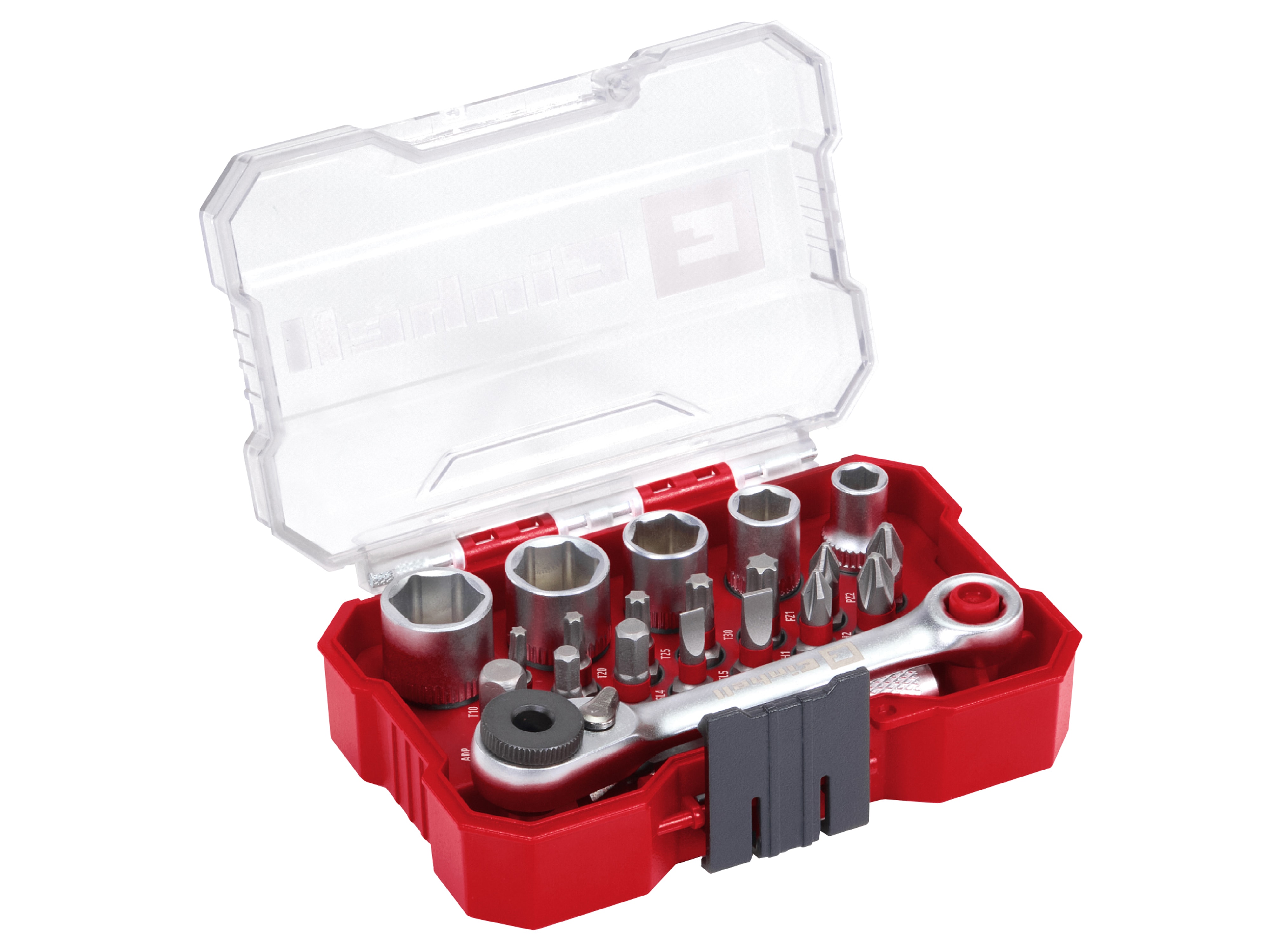 EINHELL Bit- & Steckschlüssel-Set, 118683, XS-Case, 21-teilig EINHELL Bit- & Steckschlüssel-Set, 118683, XS-Case, 21-teilig