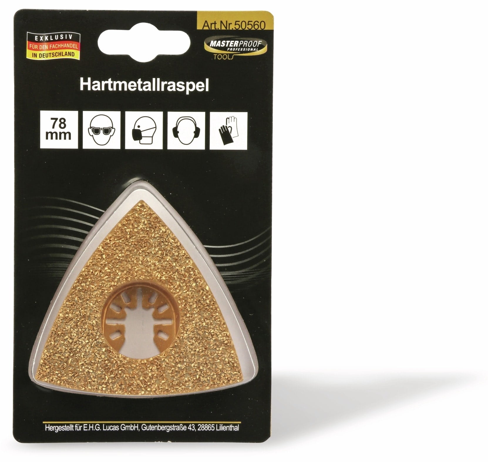 Hartmetallraspel, für Multifunktionswerkzeuge, 78mm Hartmetallraspel, für Multifunktionswerkzeuge, 78mm
