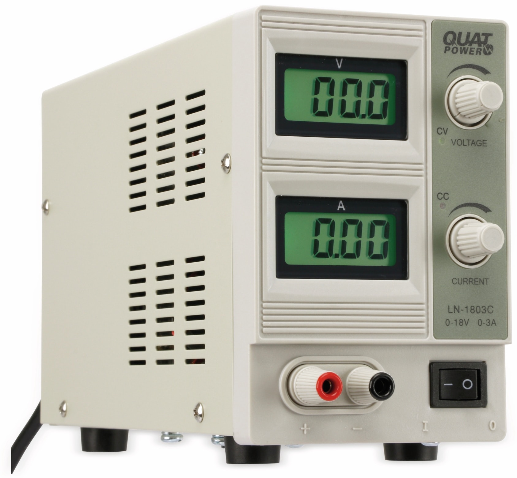 QUATPOWER Regelbares Labornetzgerät LN-1803C, 0...18 V-/0...3 A, Sicherheitstransformator QUATPOWER Regelbares Labornetzgerät LN-1803C, 0...18 V-/0...3 A, Sicherheitstransformator