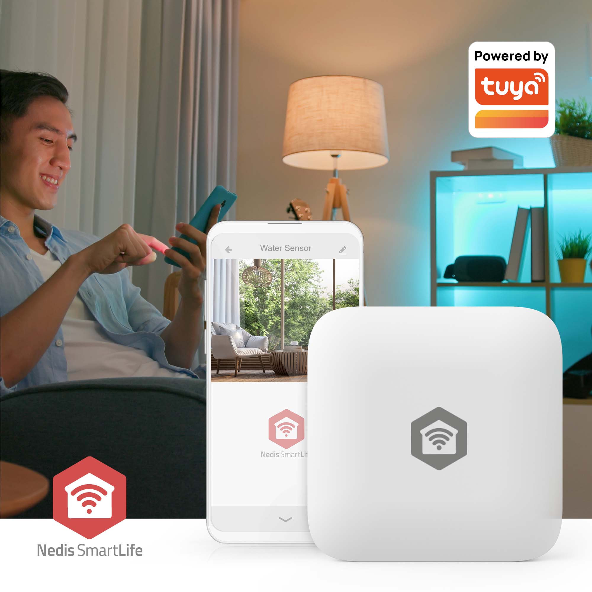 NEDIS Wassermelder SmartLife, weiß NEDIS Wassermelder SmartLife, weiß