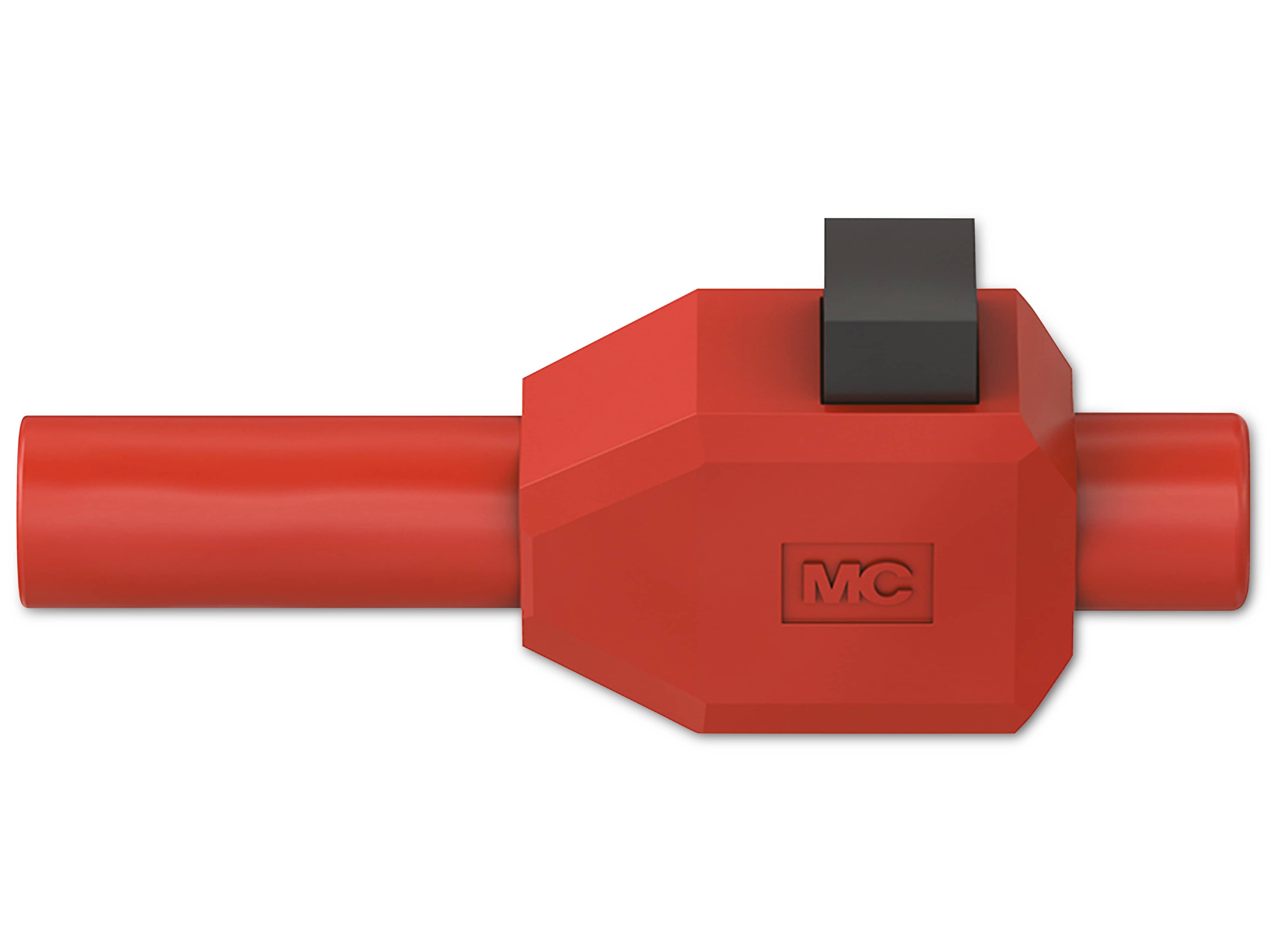 STÄUBLI Sicherheitsklemmsteckeradapter, 22.3007-22, 4 mm , rot, 600 V, CAT II, 10 A STÄUBLI Sicherheitsklemmsteckeradapter, 22.3007-22, 4 mm , rot, 600 V, CAT II, 10 A