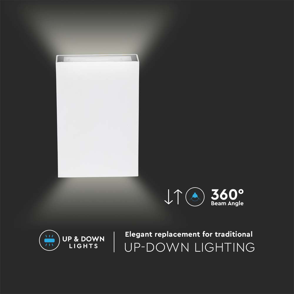 V-TAC LED-Wandleuchte VT-844, EEK: F, 4 W, 400 lm, 6400 K, weiß V-TAC LED-Wandleuchte VT-844, EEK: F, 4 W, 400 lm, 6400 K, weiß