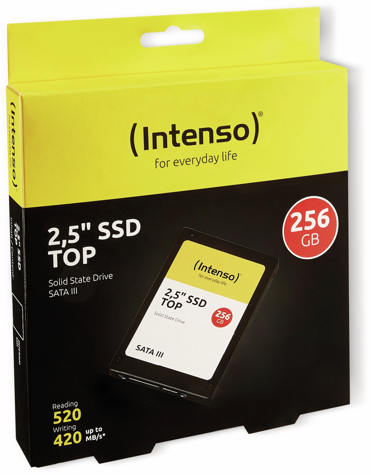 INTENSO interne SSD-Festplatte, SATA III Top, 256 GB
