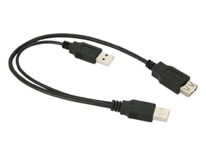 GOOBAY USB 2.0-Y-Stromversorgungskabel GOOBAY USB 2.0-Y-Stromversorgungskabel