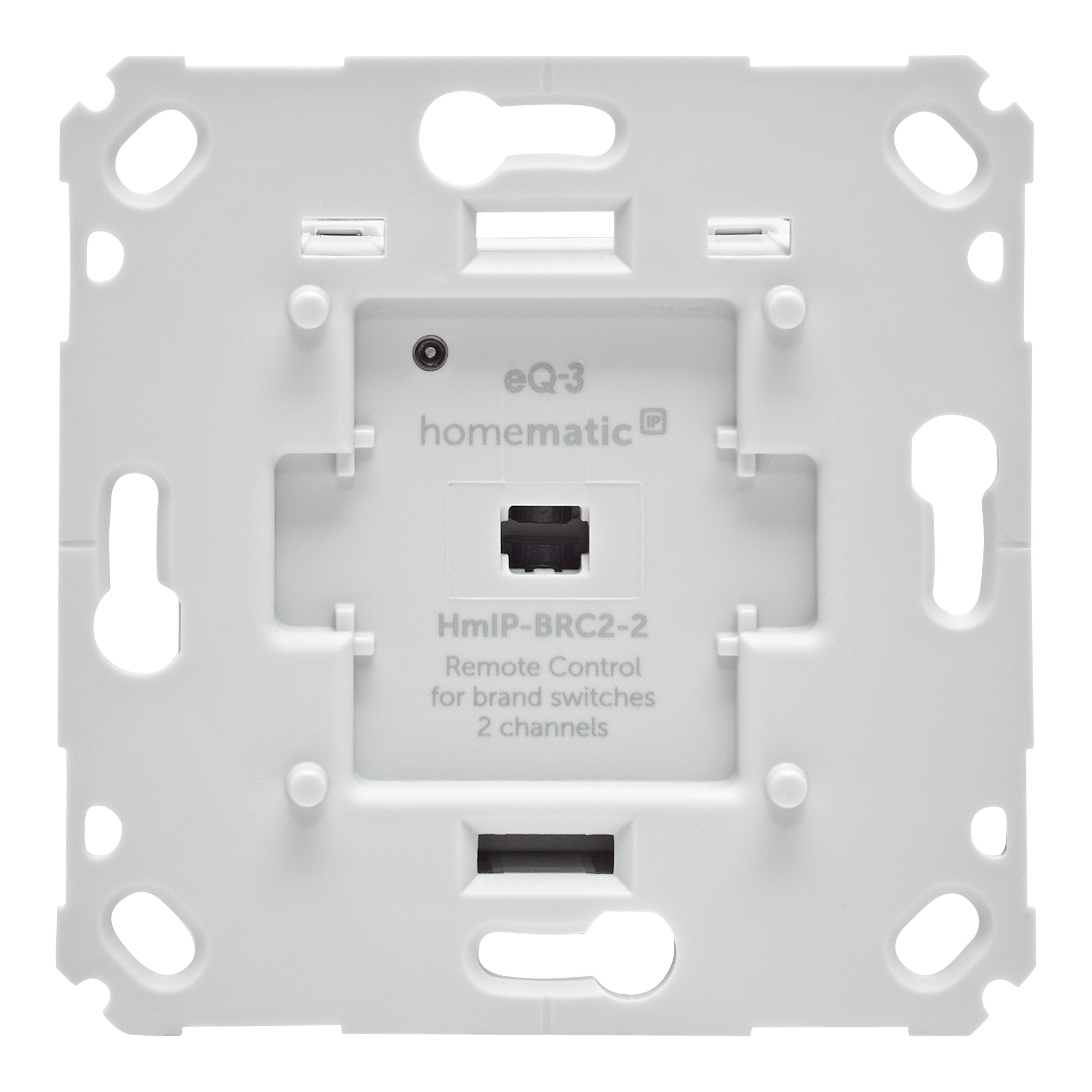 HOMEMATIC IP 161839A0, Wandtaster für Markenschalter, 2-fach
