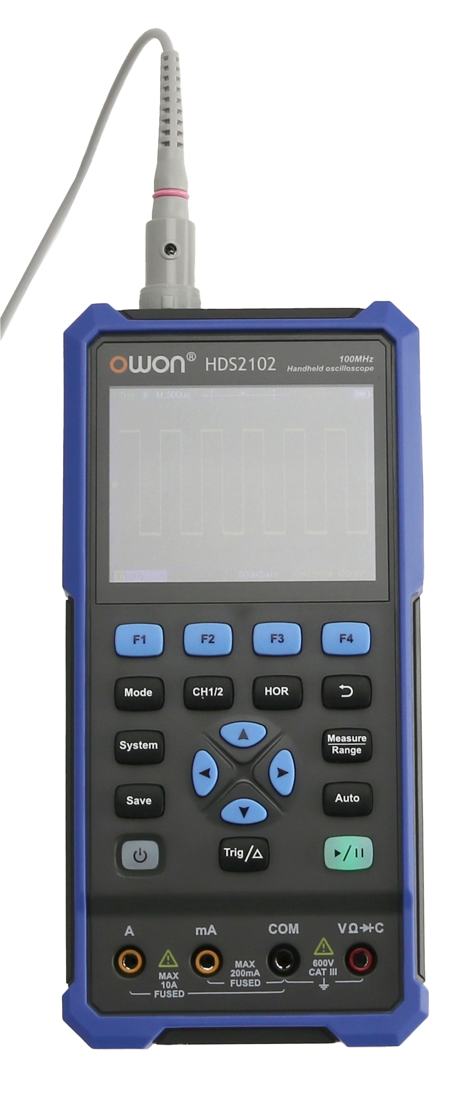OWON LCD-Oszilloskop mit Multimeter, HDS2102, 2-Kanal, 100 MHz OWON LCD-Oszilloskop mit Multimeter, HDS2102, 2-Kanal, 100 MHz