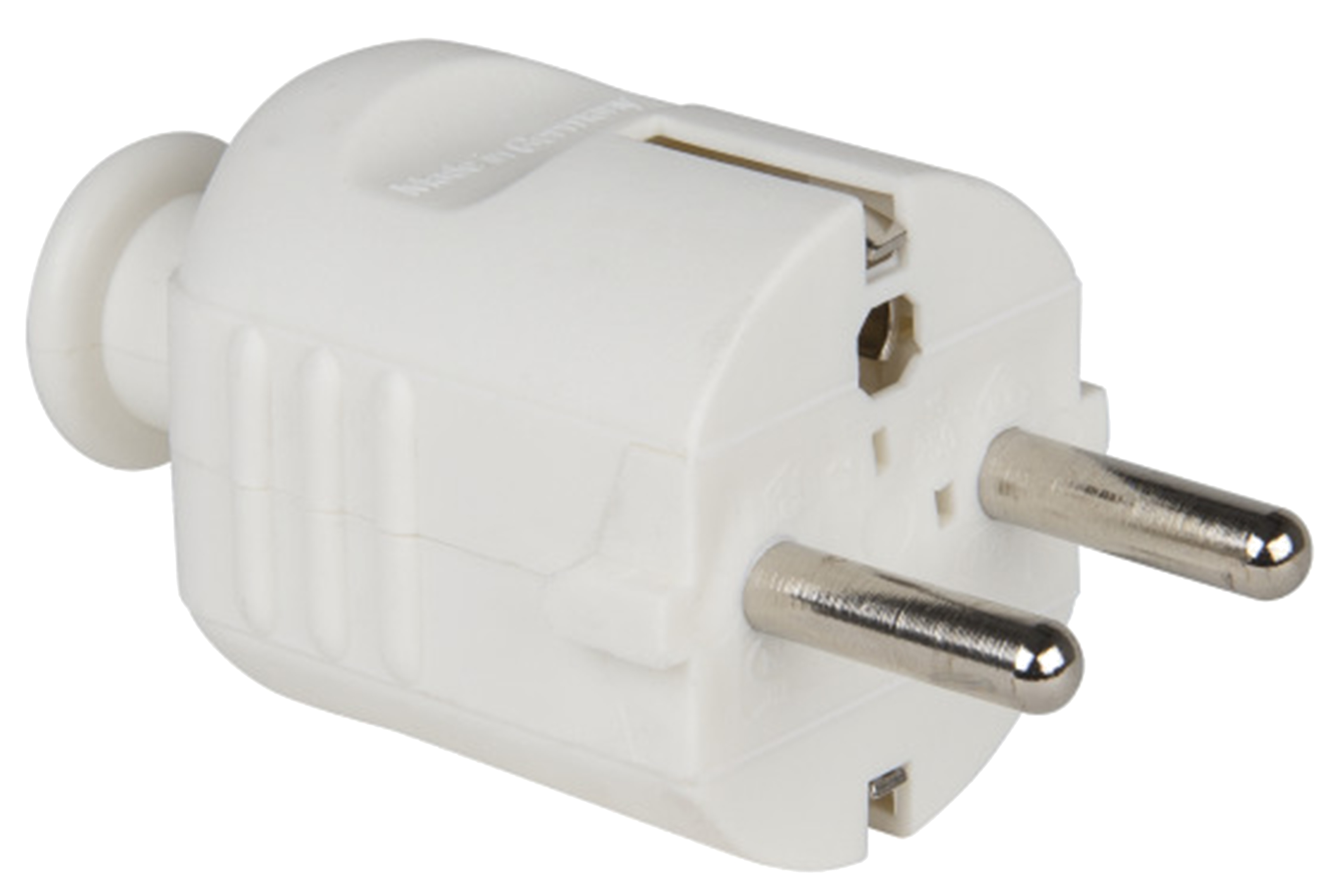PCE Schutzkontaktstecker PP 2SL, weiß PCE Schutzkontaktstecker PP 2SL, weiß