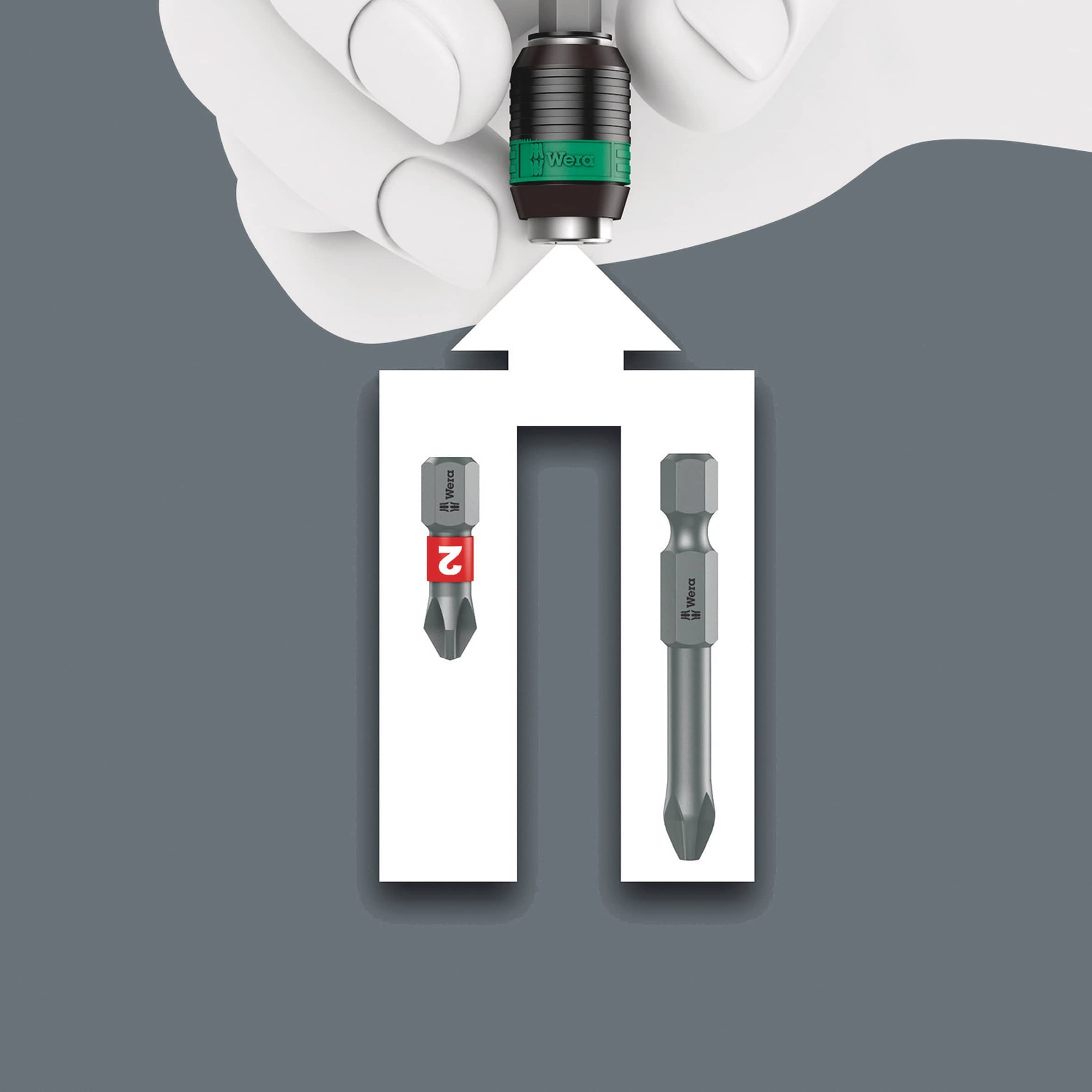 WERA Bits-Handhalter mit Ratschenfunktion, 838 RA-R M, 05051493001, 1/4" WERA Bits-Handhalter mit Ratschenfunktion, 838 RA-R M, 05051493001, 1/4"