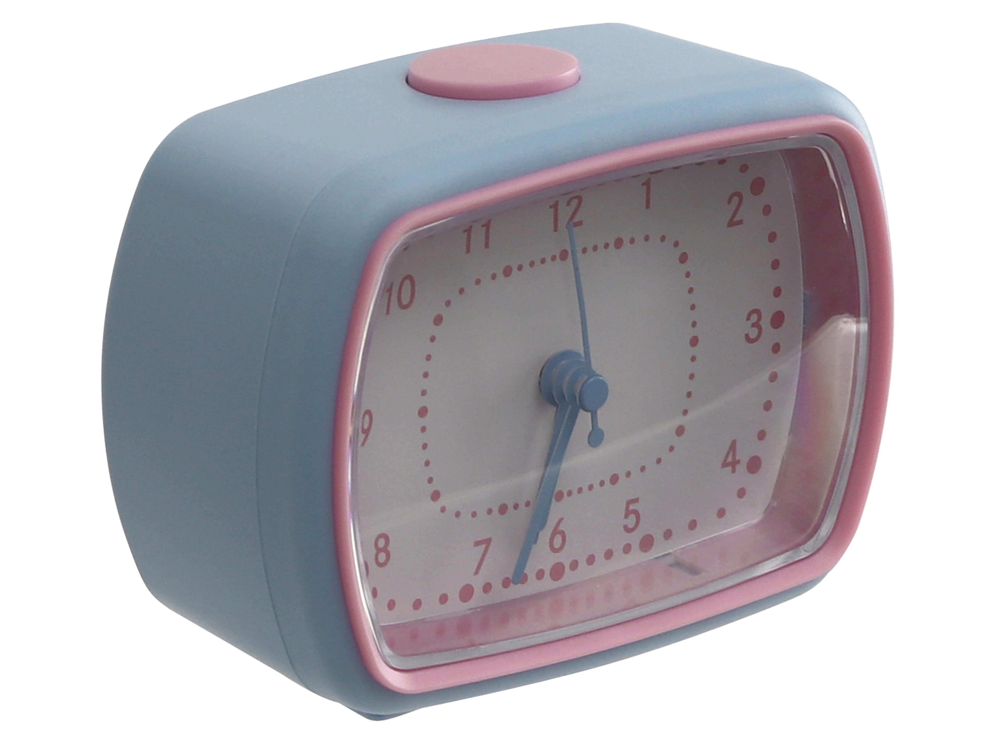 Quarzwecker, 823-02-2020-03, blau/rosa, B-Ware Quarzwecker, 823-02-2020-03, blau/rosa, B-Ware