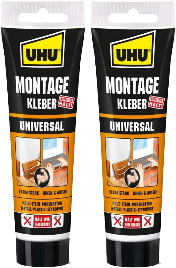 UHU Montagekleber Universal, 200 g, 2 Stück