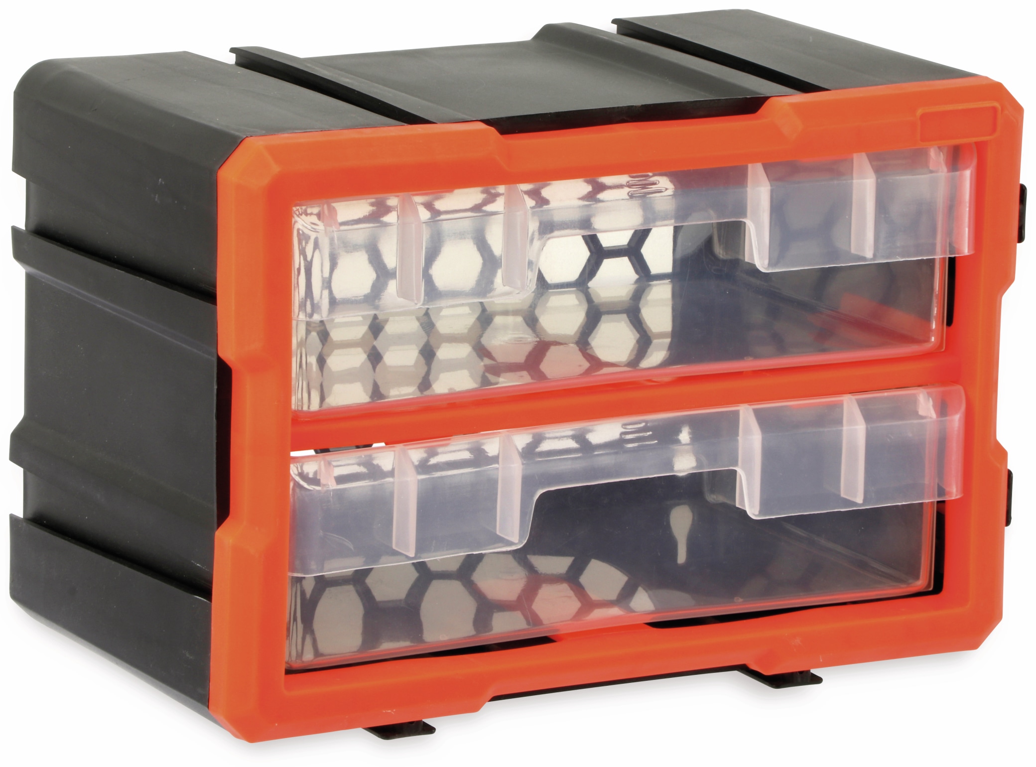 DAYTOOLS Werkzeugbox TW2020, Kunststoff,2-teilig, schwarz/orange DAYTOOLS Werkzeugbox TW2020, Kunststoff,2-teilig, schwarz/orange