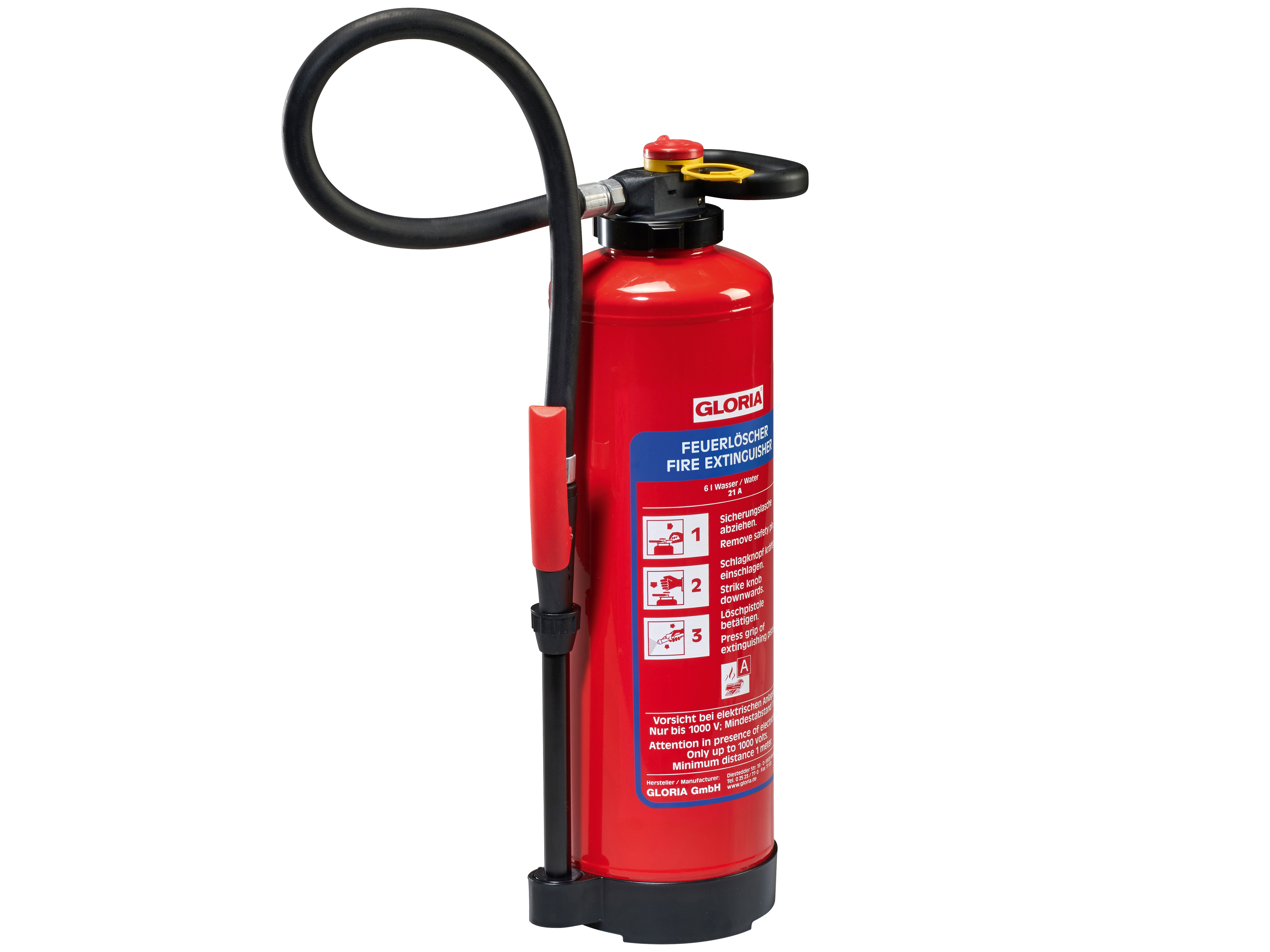 GLORIA Feuerlöscher, WKL6 PRO, Fluorfrei, 6 l, für Lithium-Ionen-Akkus GLORIA Feuerlöscher, WKL6 PRO, Fluorfrei, 6 l, für Lithium-Ionen-Akkus