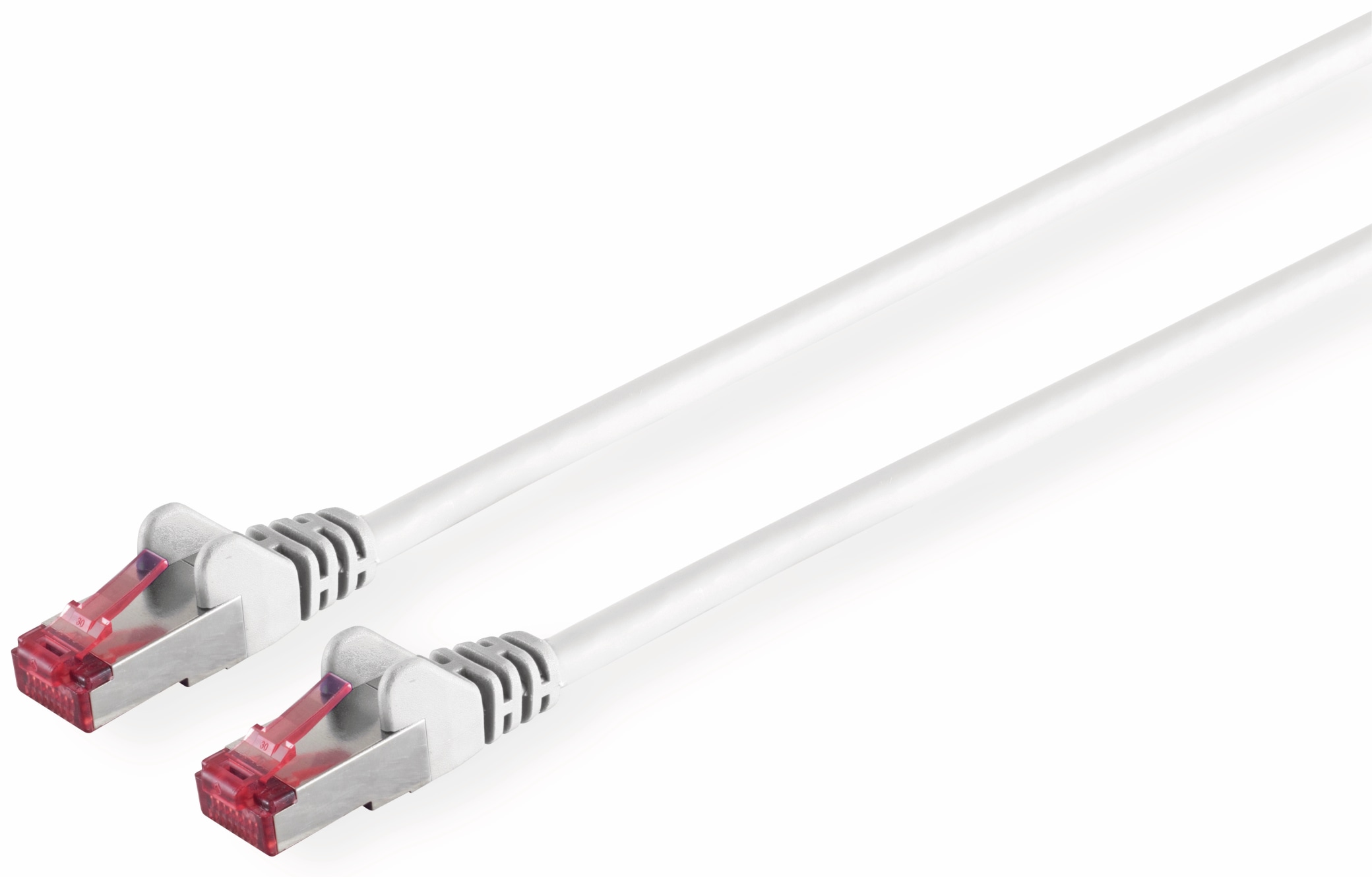 S-IMPULS CAT.6a Netzwerkkabel, S/FTP, PIMF, halogenfrei, weiß, 0,15 m S-IMPULS CAT.6a Netzwerkkabel, S/FTP, PIMF, halogenfrei, weiß, 0,15 m