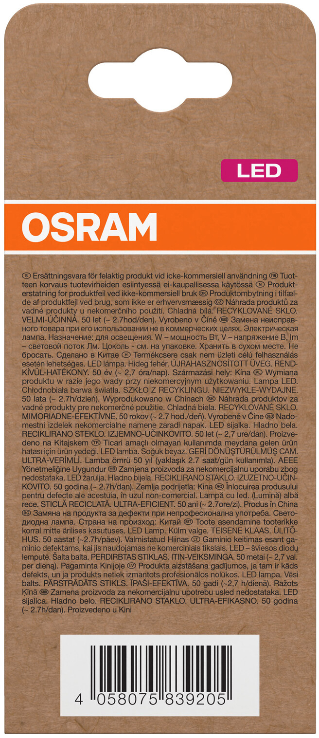 OSRAM LED-Lampe in Kolbenform, E27, 11,6W, 4000K, EEK: A, 2452lm, neutralweiß OSRAM LED-Lampe in Kolbenform, E27, 11,6W, 4000K, EEK: A, 2452lm, neutralwei