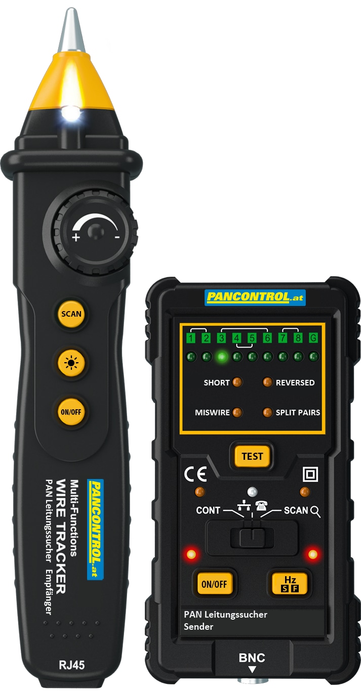 PANCONTROL Leitungssuchgerät und LAN-Tester PAN Leitungssucher PANCONTROL Leitungssuchgerät und LAN-Tester PAN Leitungssucher