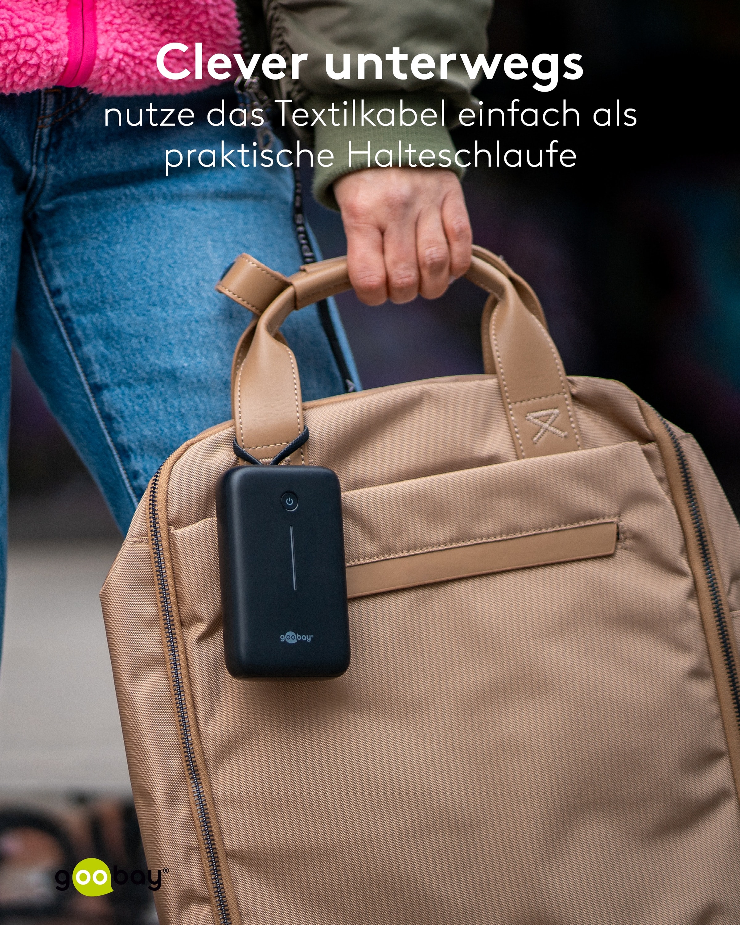 GOOBAY USB Powerbank 76252, 20.000mAh, 30 W, USB-A, 2x USB-C, schwarz GOOBAY USB Powerbank 76252, 20.000mAh, 30 W, USB-A, 2x USB-C, schwarz