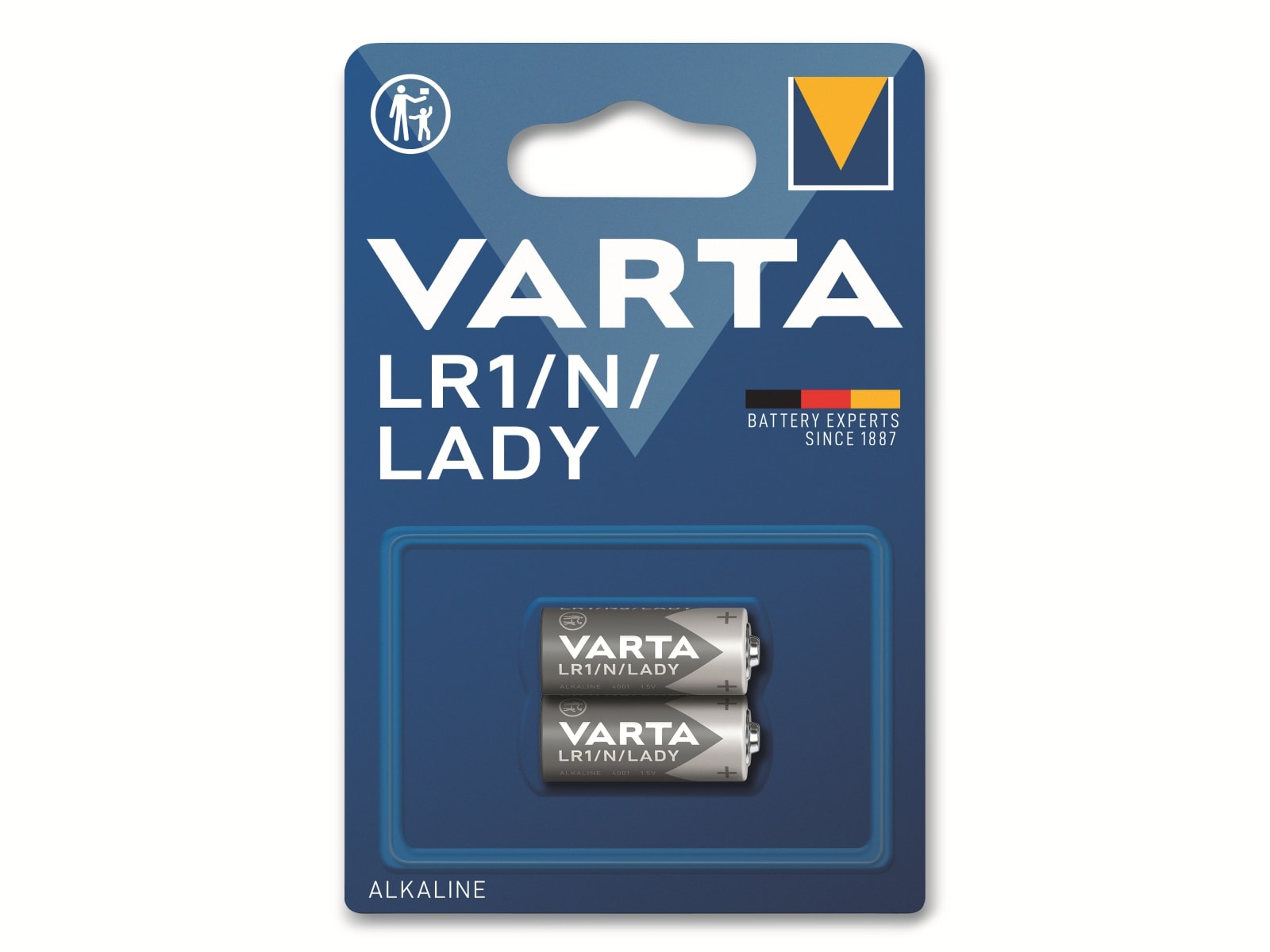 VARTA Batterie Alkaline, LR1, N, LADY, 1.5V, Electronics, 2 Stück VARTA Batterie Alkaline, LR1, N, LADY, 1.5V, Electronics, 2 Stück